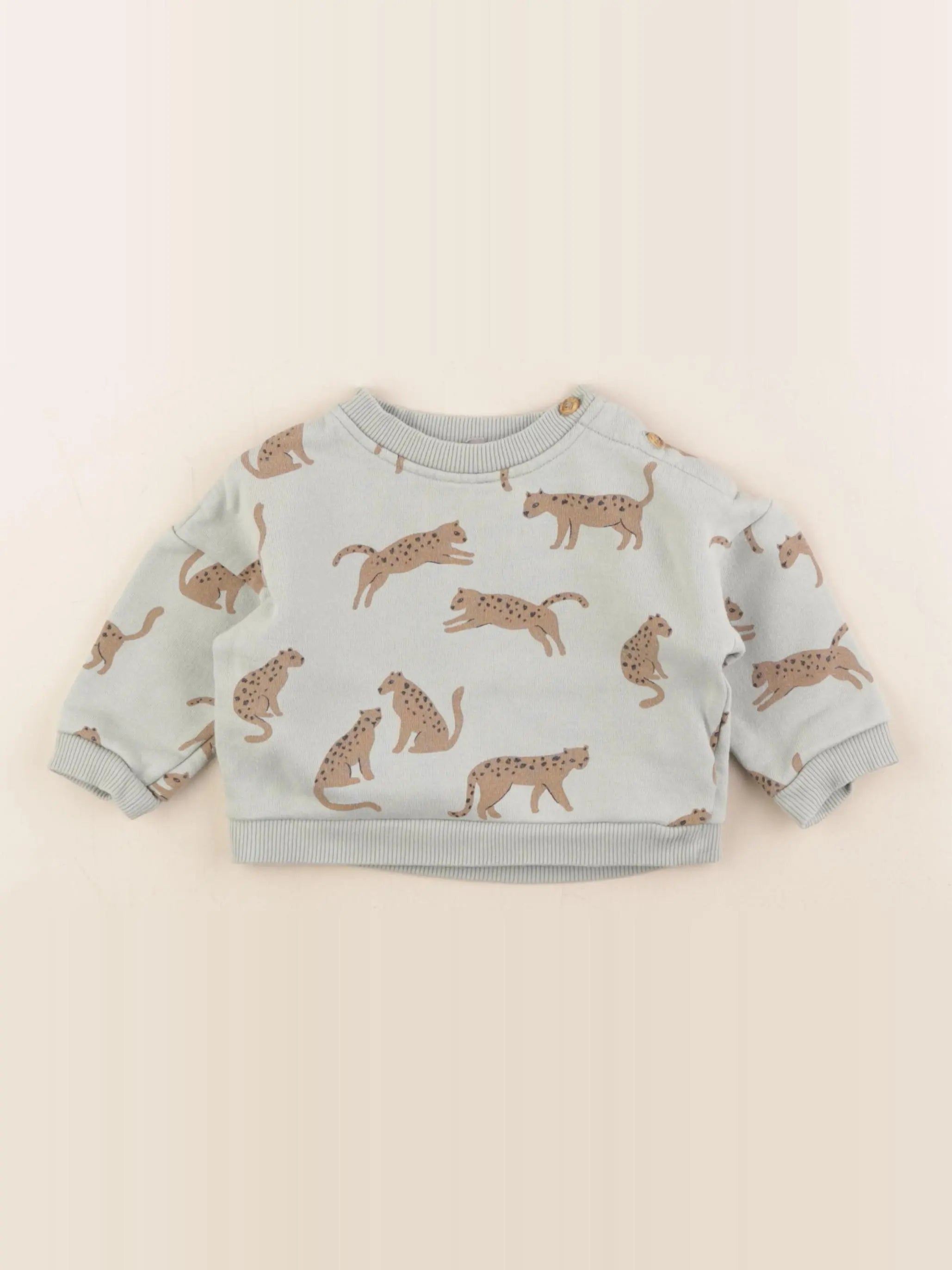 Boutchou - sweat vert - 9 mois