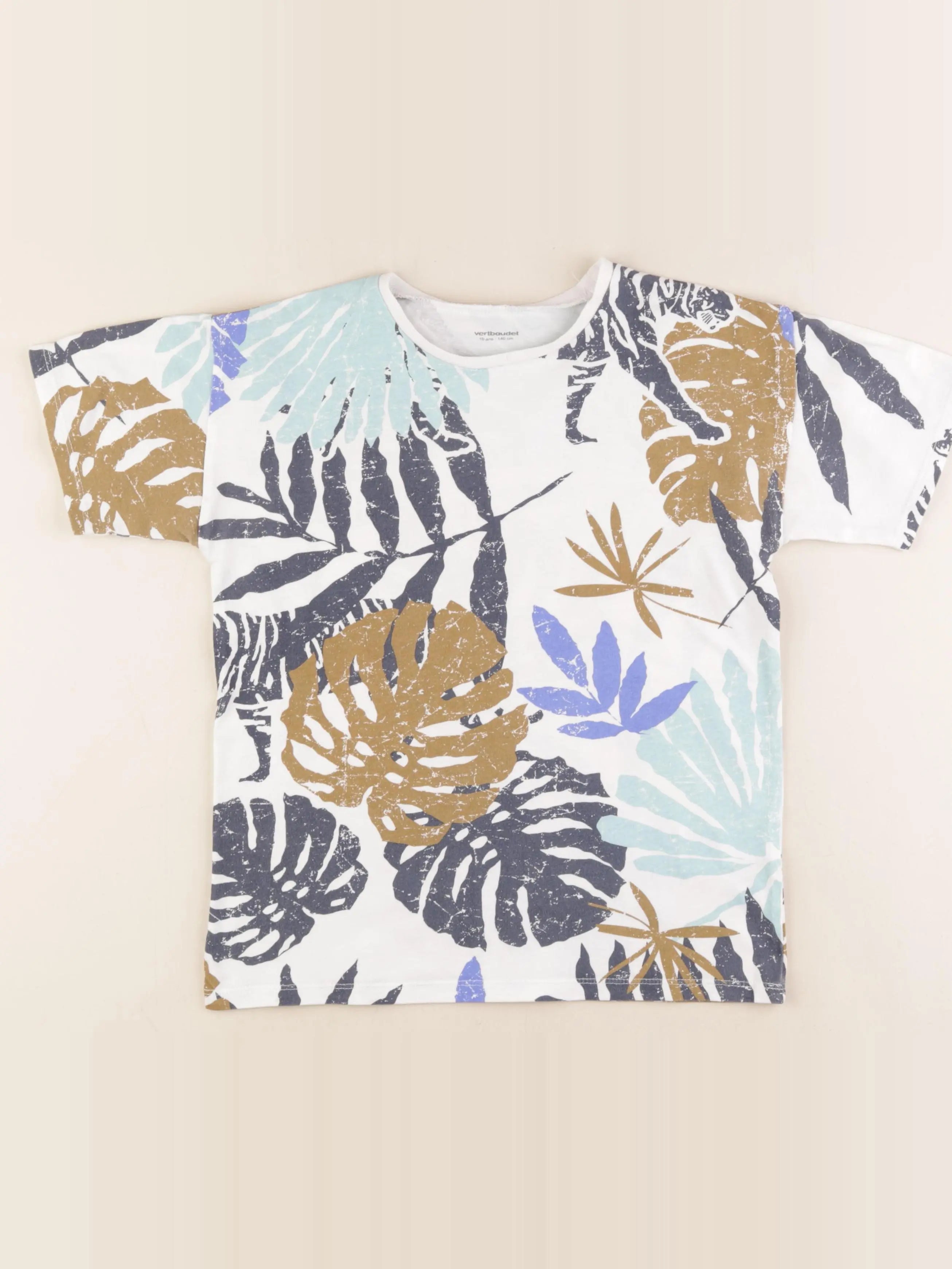 Vertbaudet - tee-shirt multicolore - 10 ans