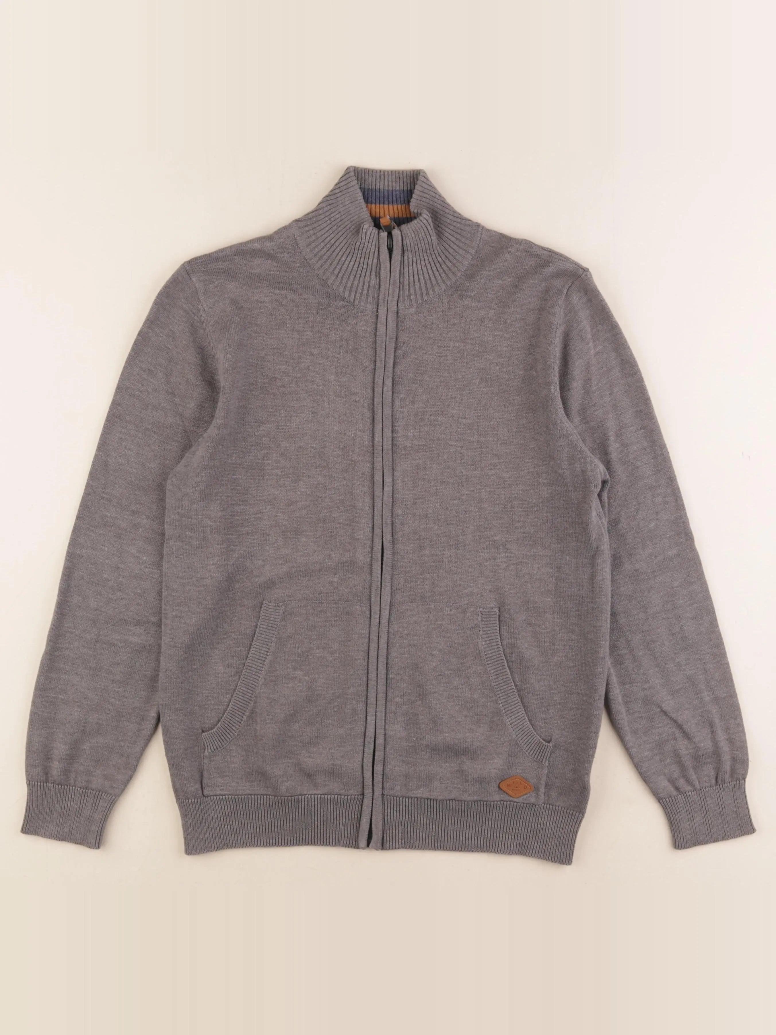 Vertbaudet - gilet gris - 12 ans