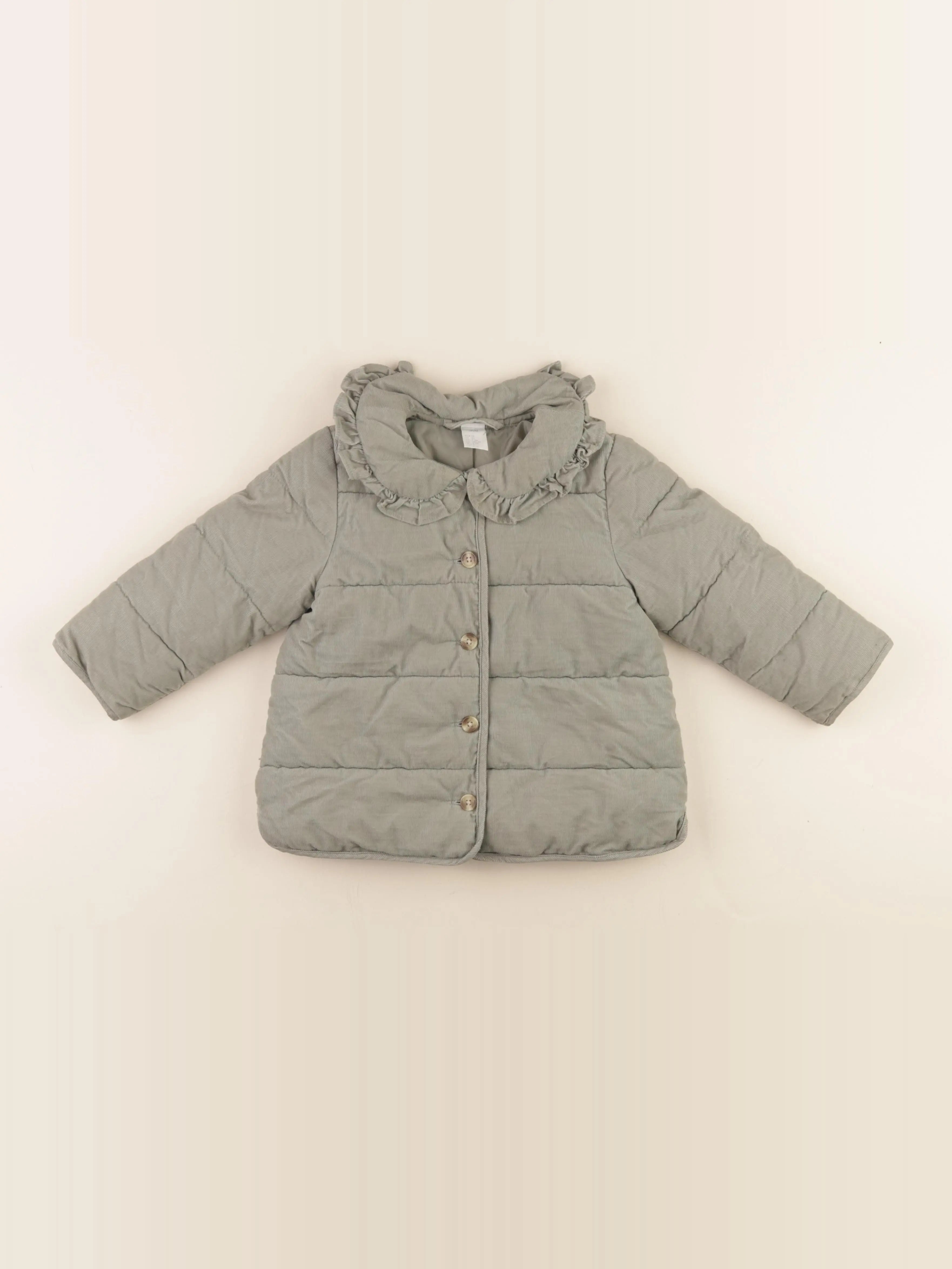 H&M - doudoune vert - 2/3 ans