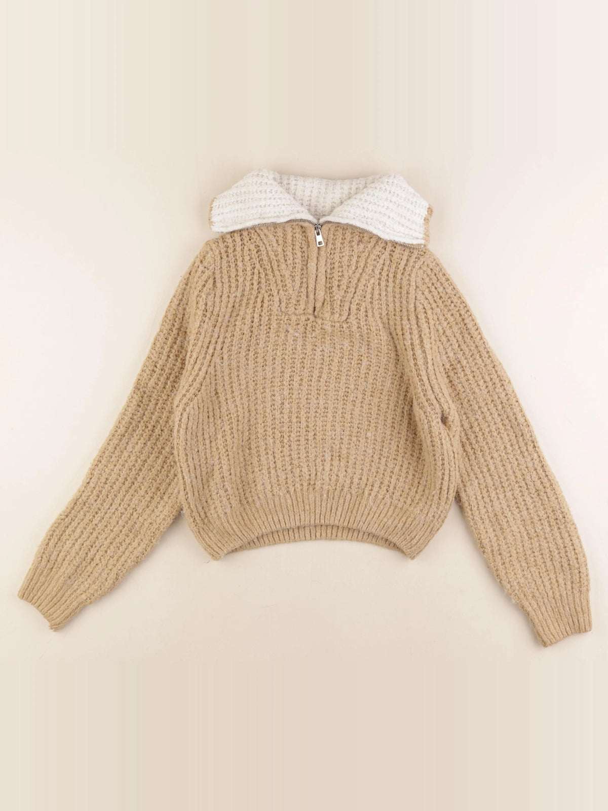 Zara - pull marron - 11/12 ans