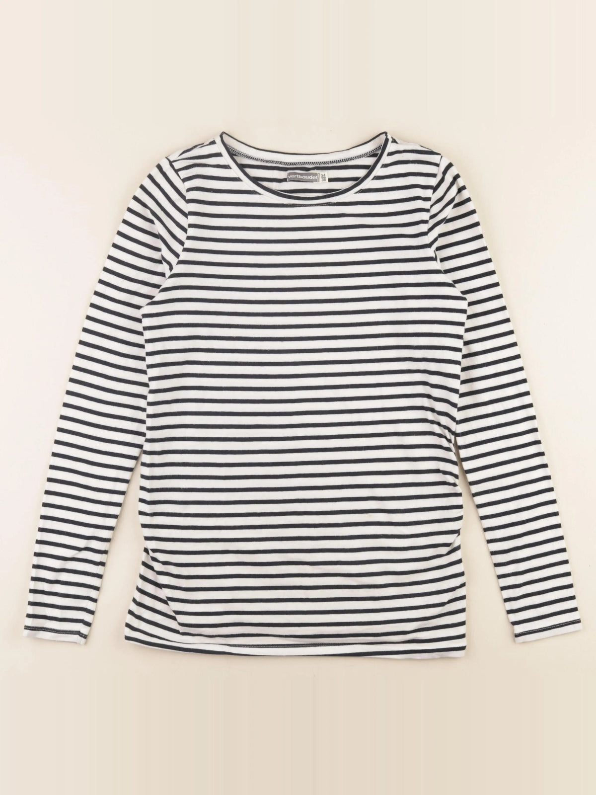 Vertbaudet - tee-shirt grossesse blanc, bleu - 34 à 36