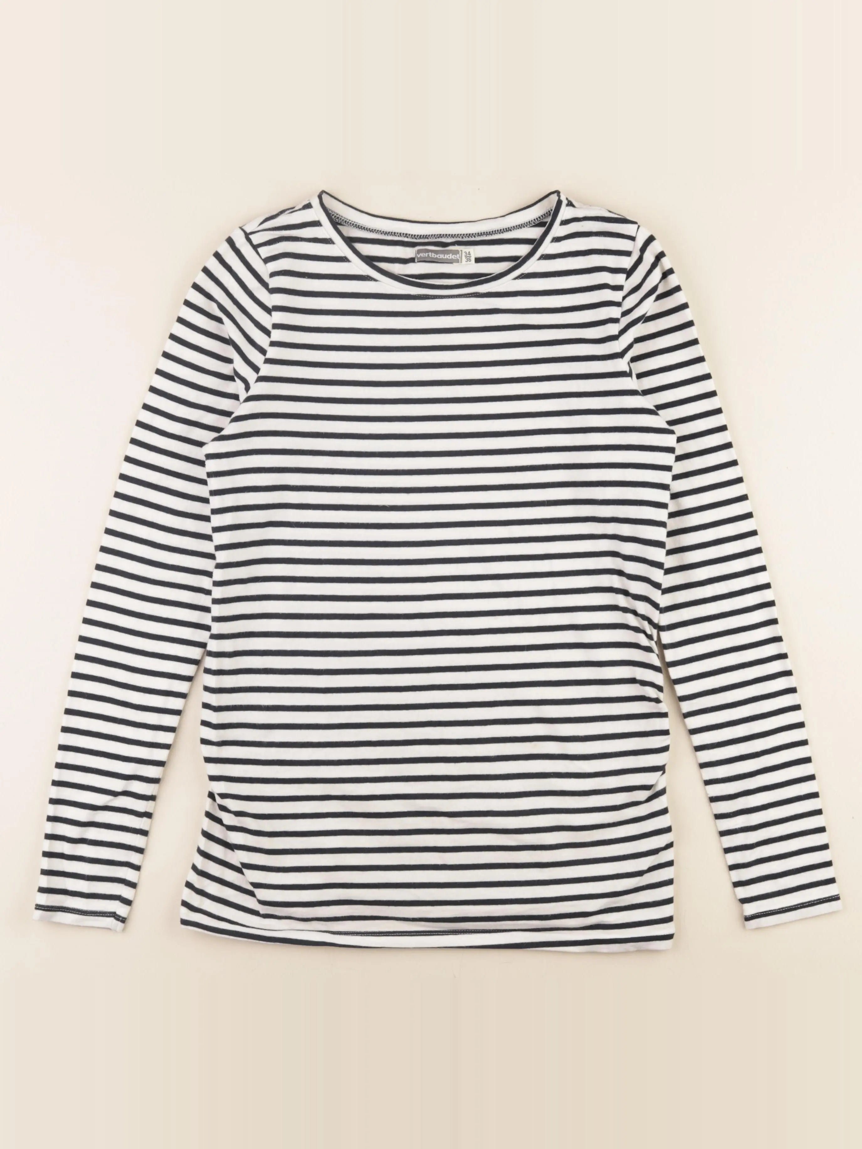 Vertbaudet - tee-shirt grossesse blanc, bleu - 34 à 36