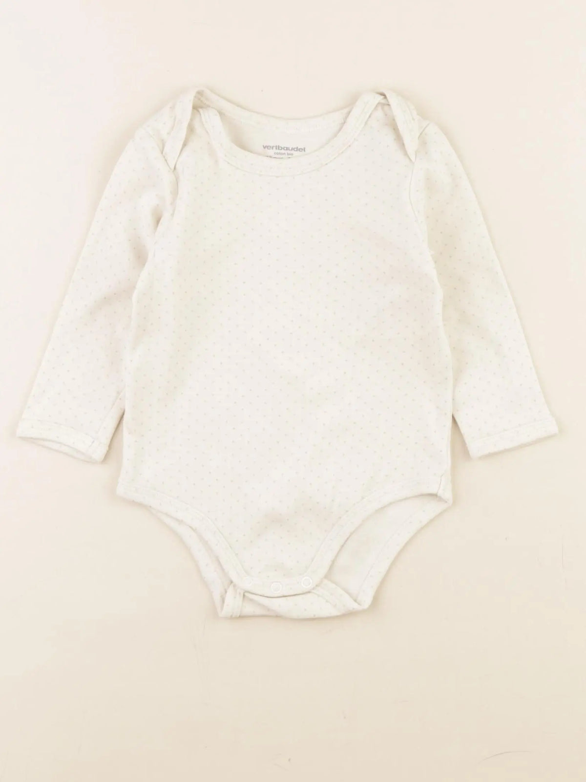 Vertbaudet - body beige, or - 12 mois