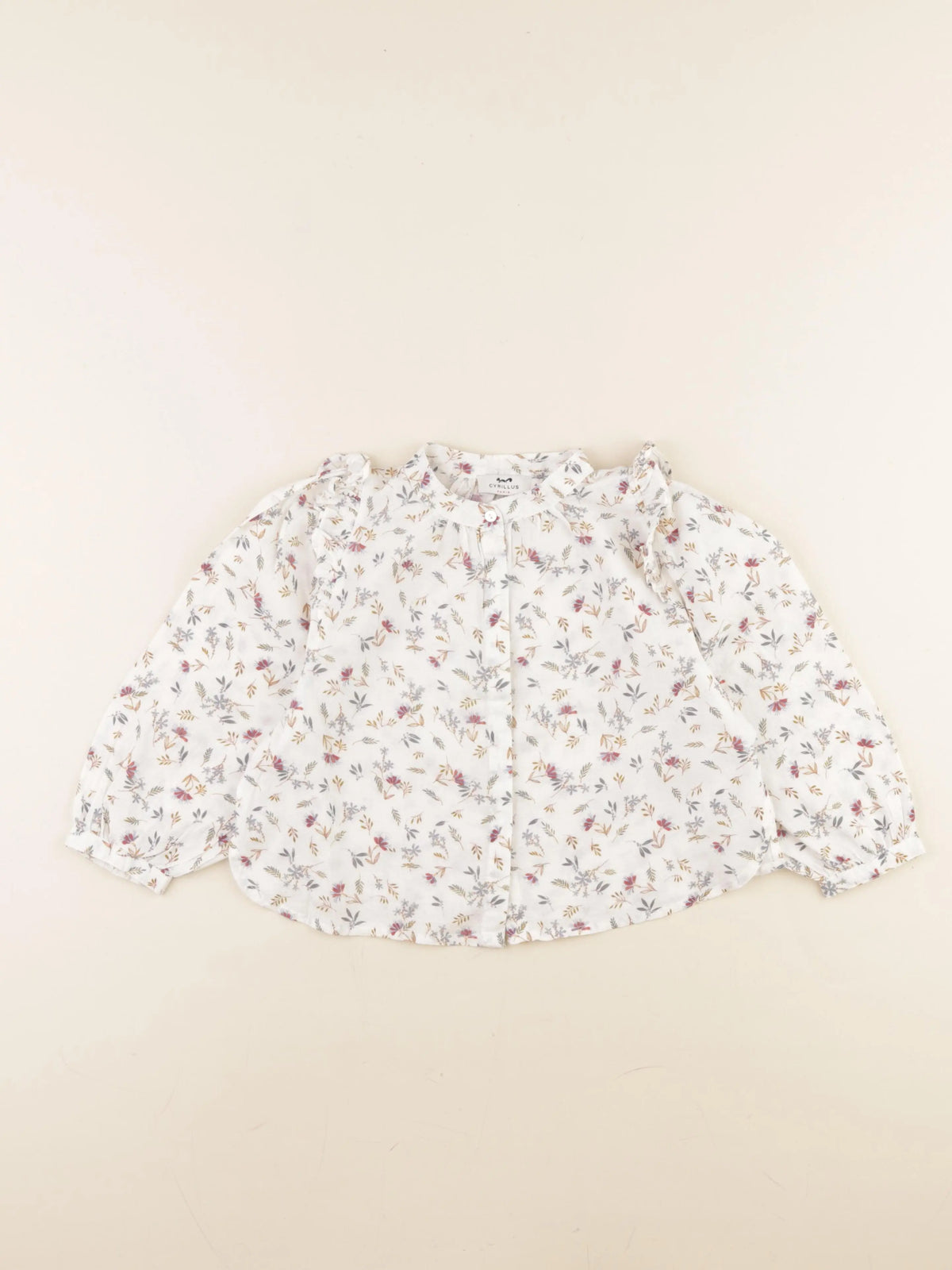 Cyrillus - blouse blanc - 4 ans
