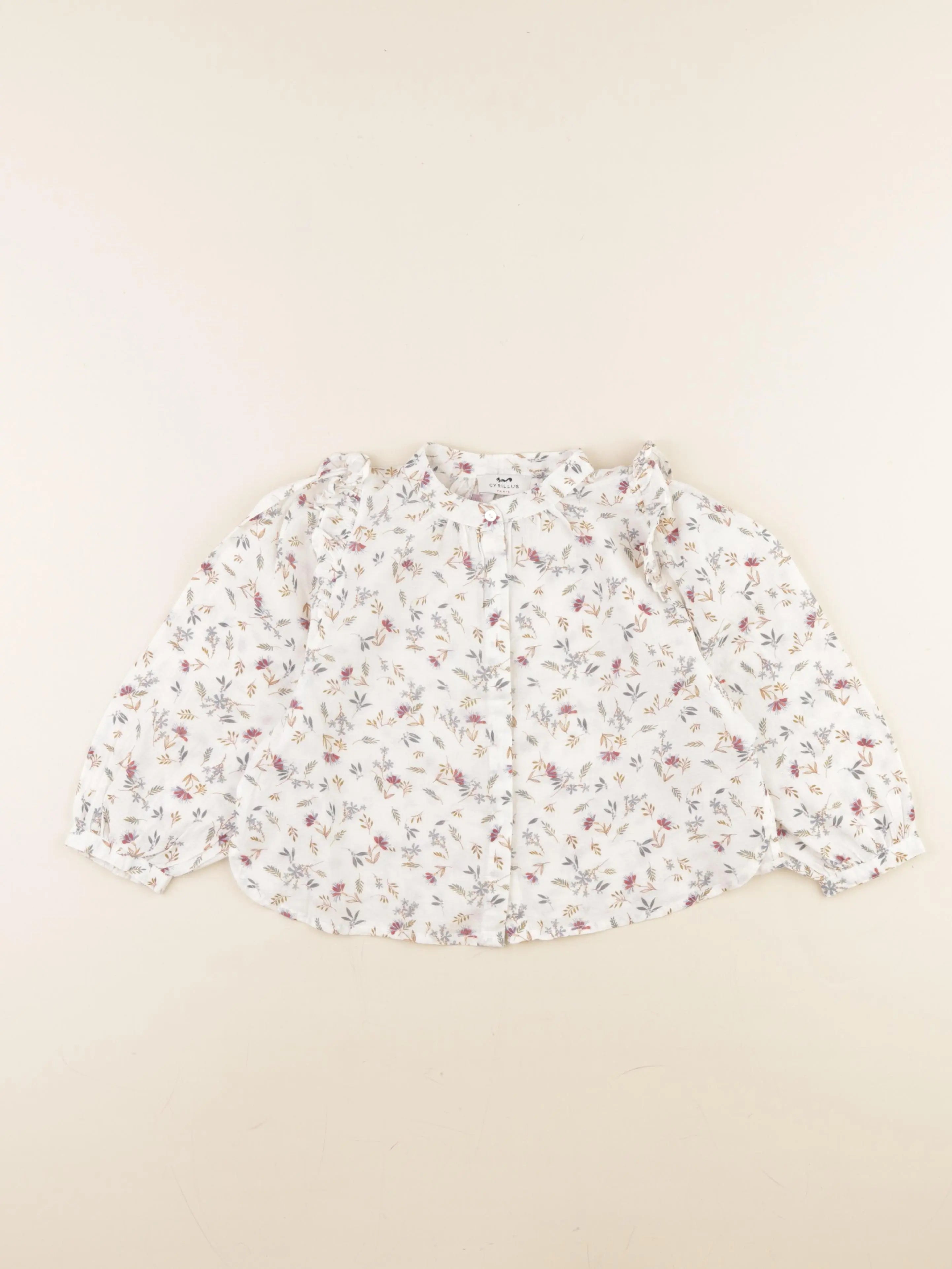 Cyrillus - blouse blanc - 4 ans