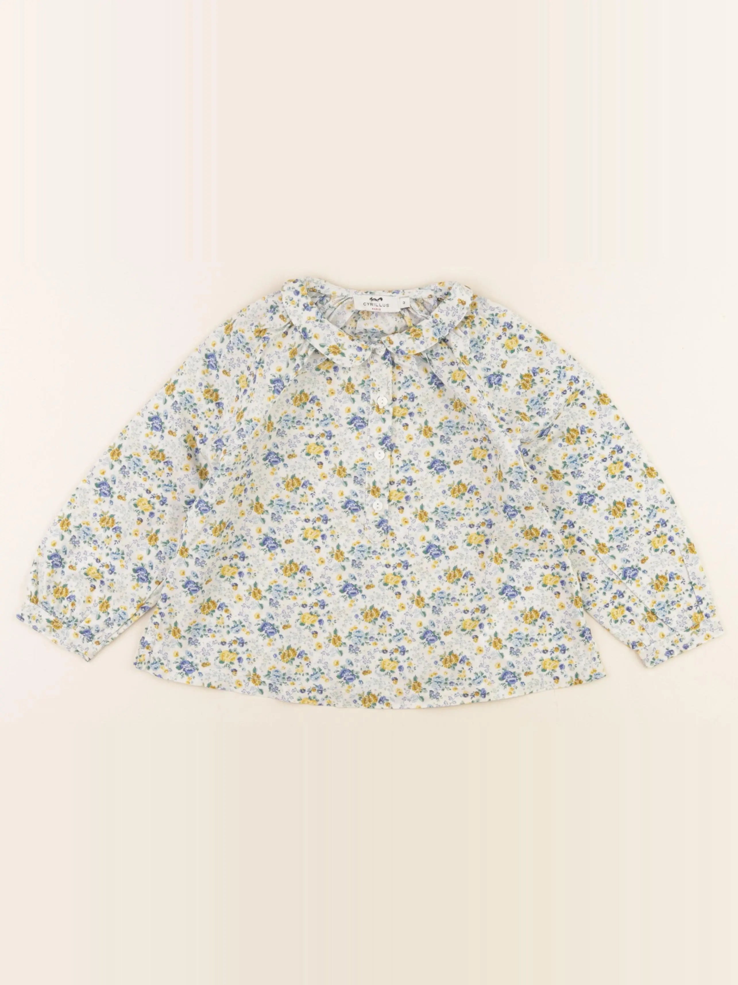 Cyrillus - blouse multicolore - 3 ans