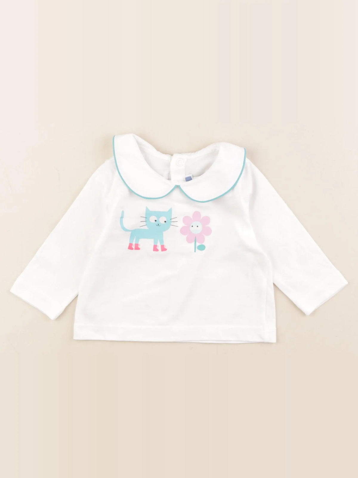 Jacadi - tee-shirt blanc - 6 mois