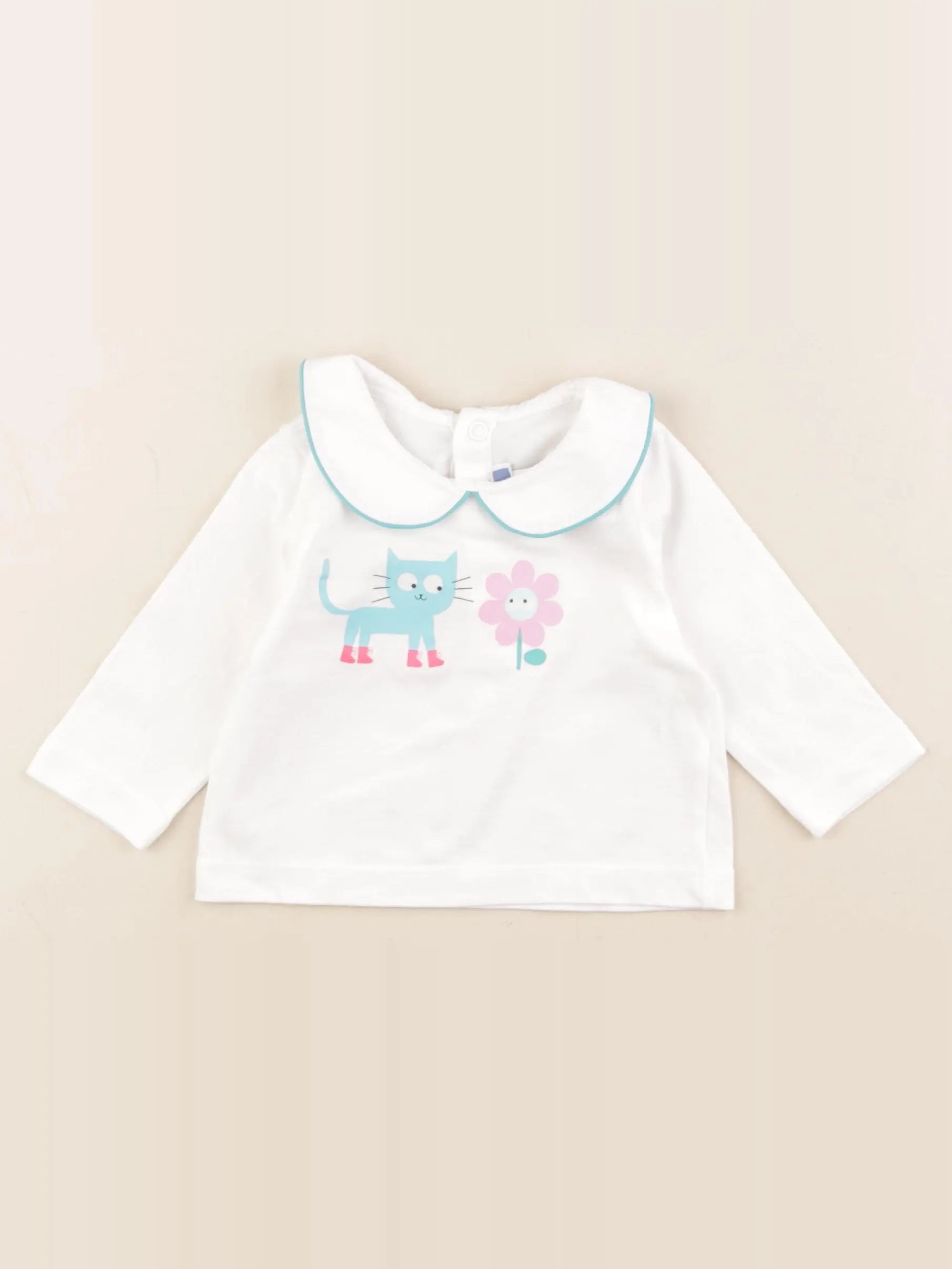 Jacadi - tee-shirt blanc - 6 mois