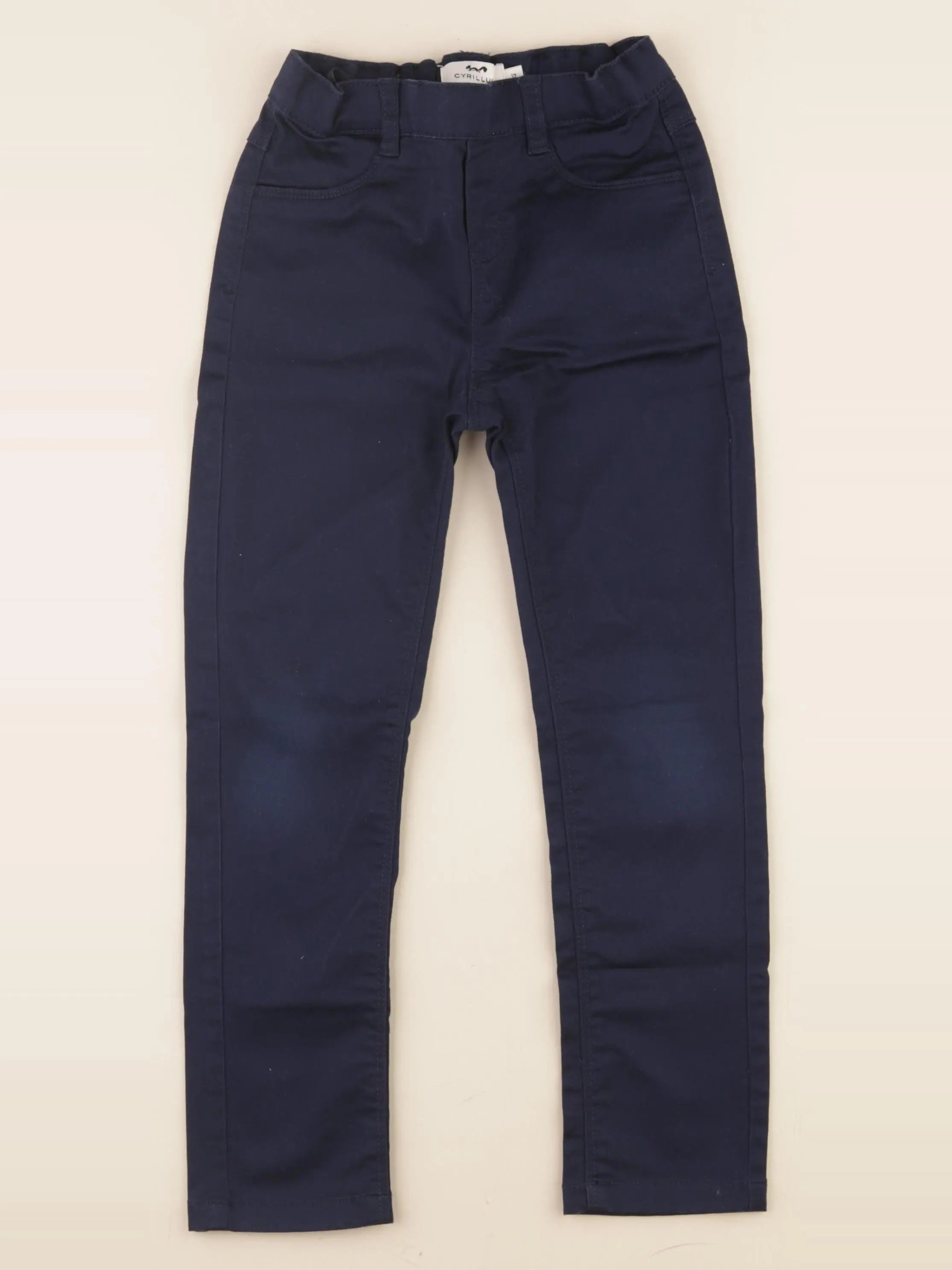 Cyrillus - jegging bleu - 7 ans