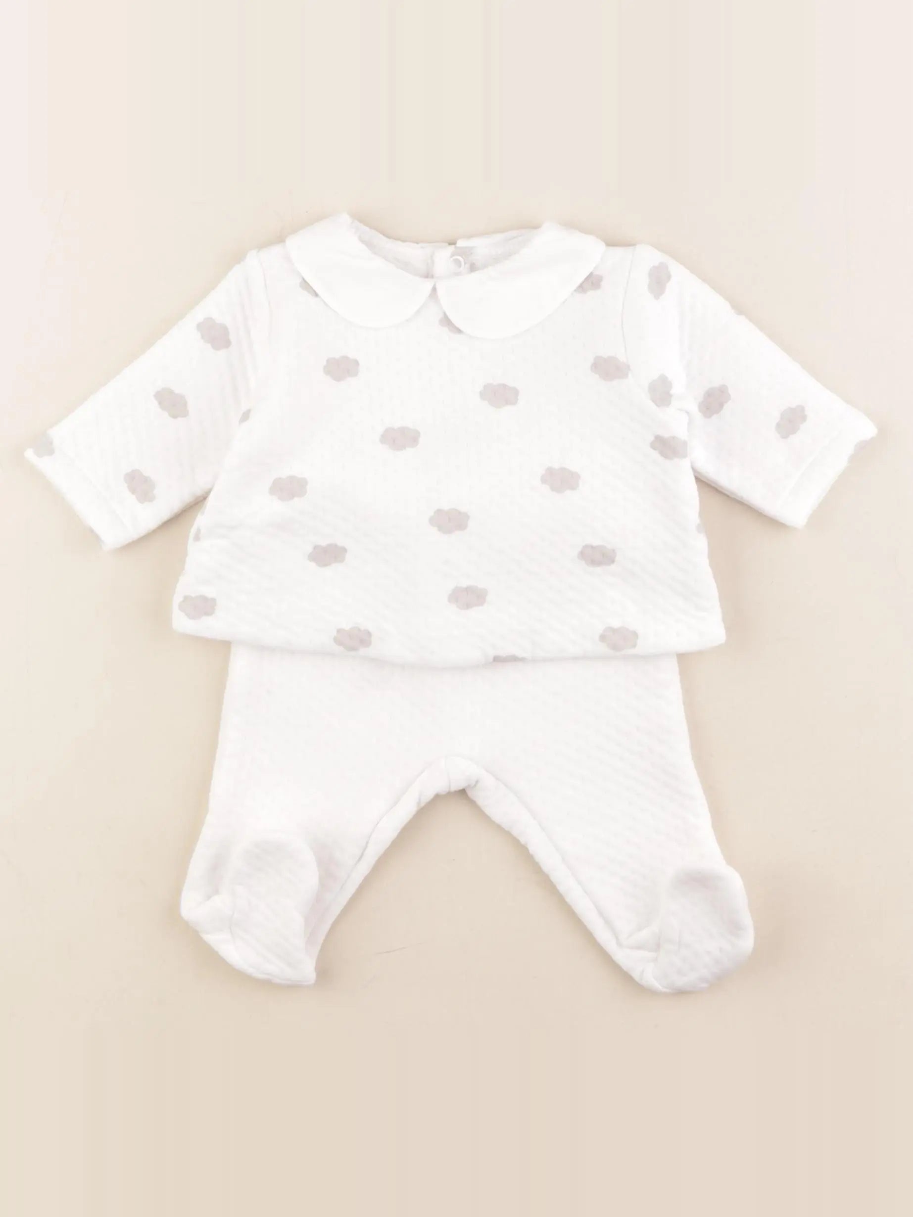 Jacadi - ensemble blanc - 3 mois