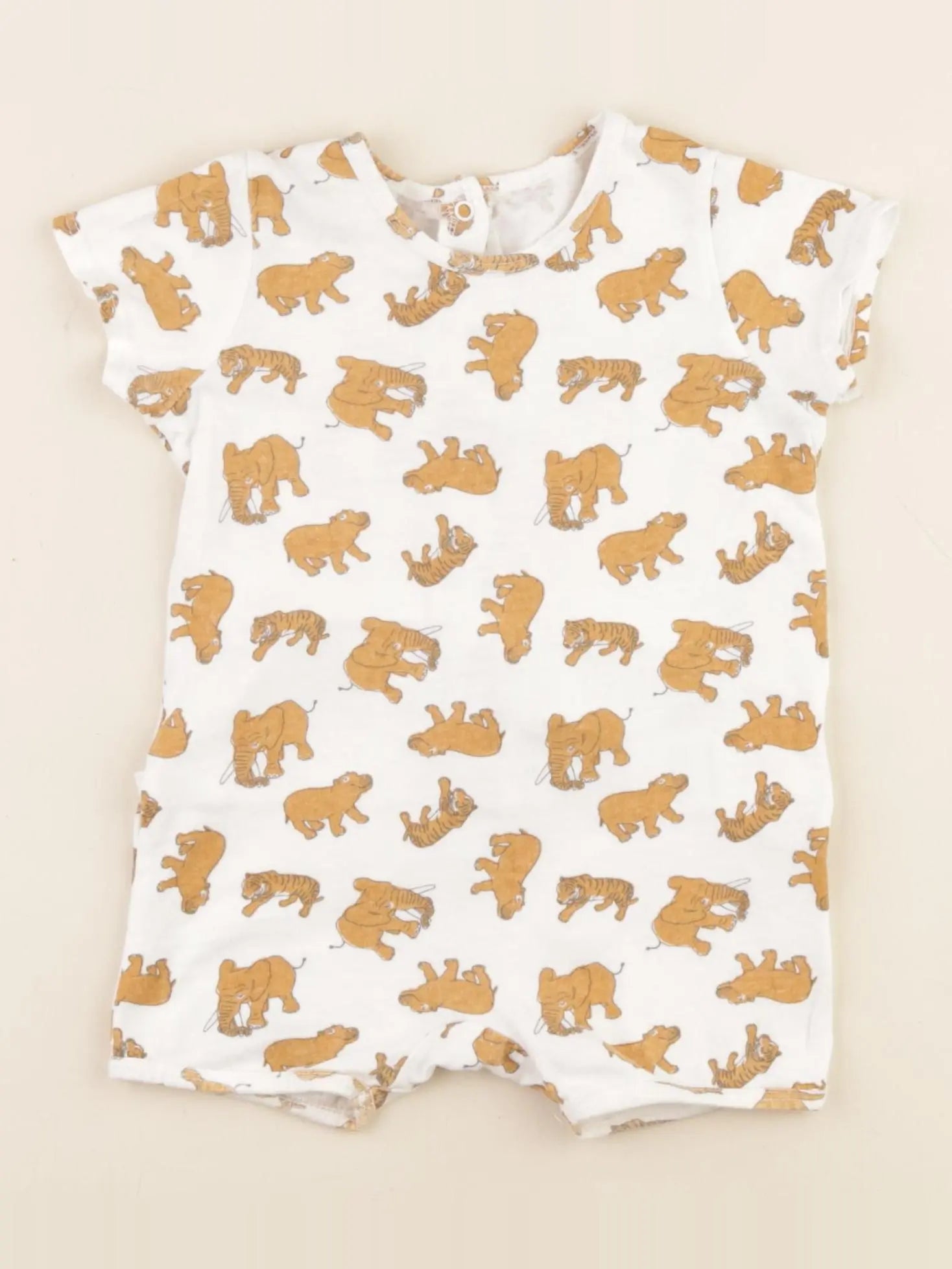 Vertbaudet - combinaison marron - 6 mois