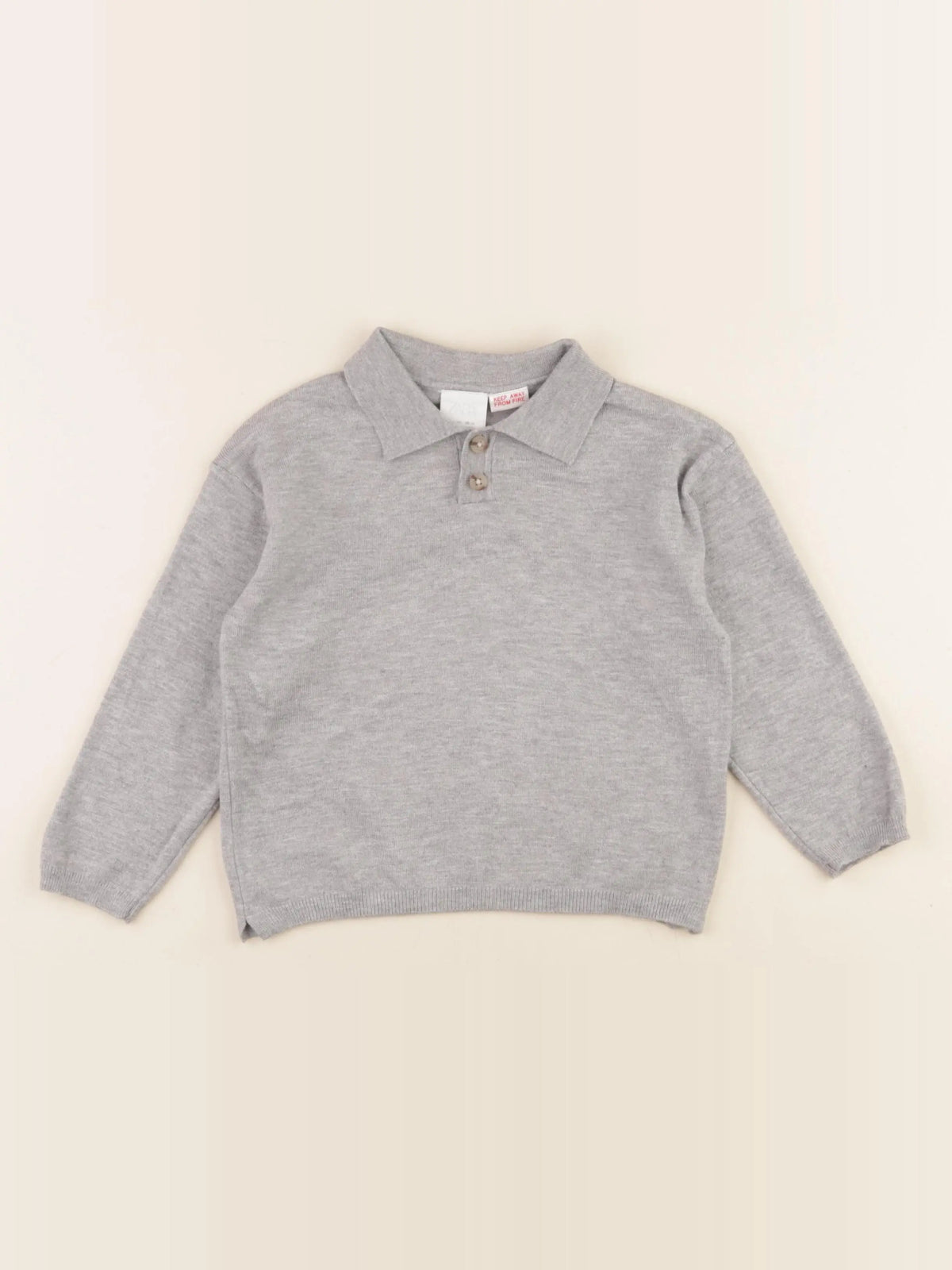Zara - pull gris - 3 ans