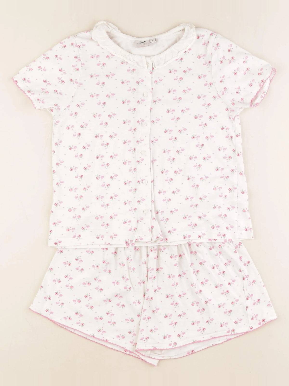 Cyrillus - pyjama coton rose - 8 ans