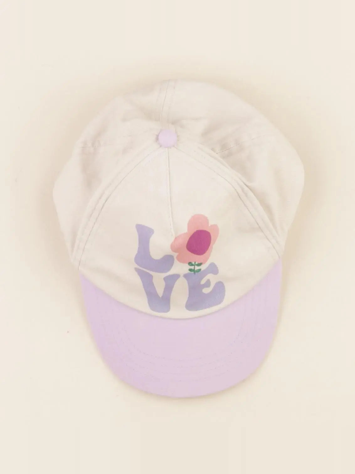 Monoprix - casquette beige, violet - 11/14 ans