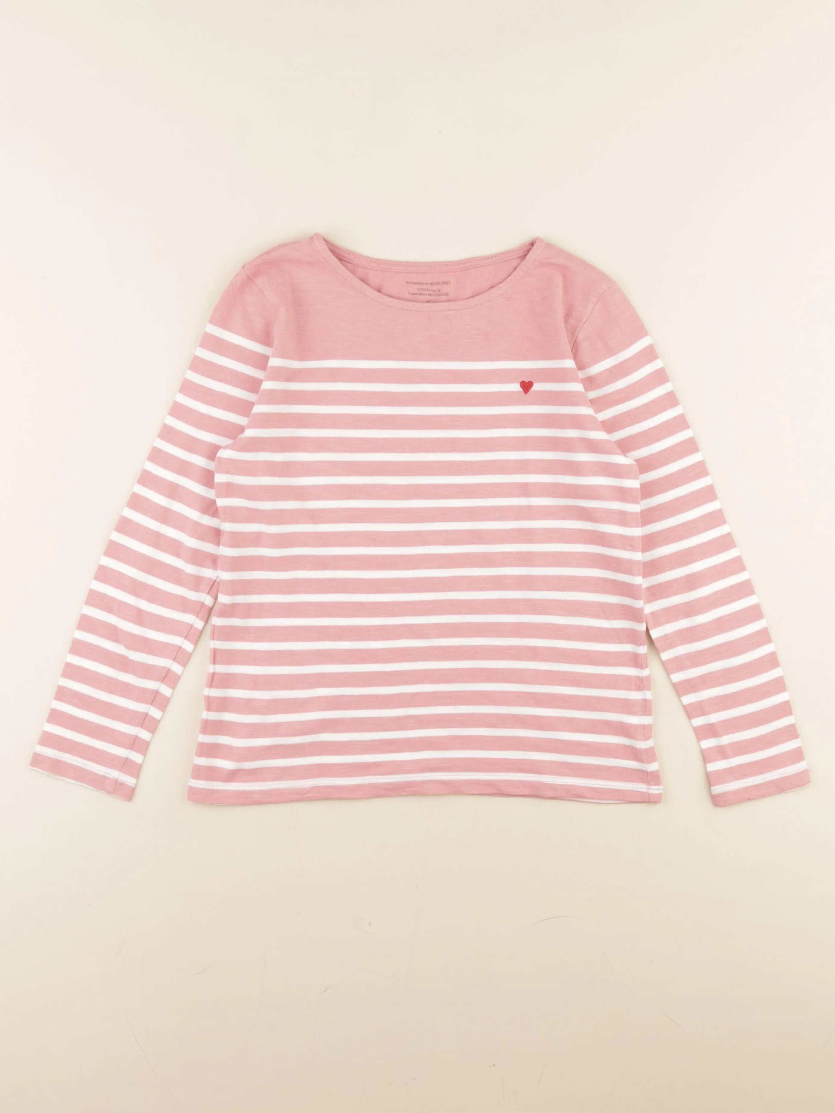 Monoprix - tee-shirt rose - 10 ans