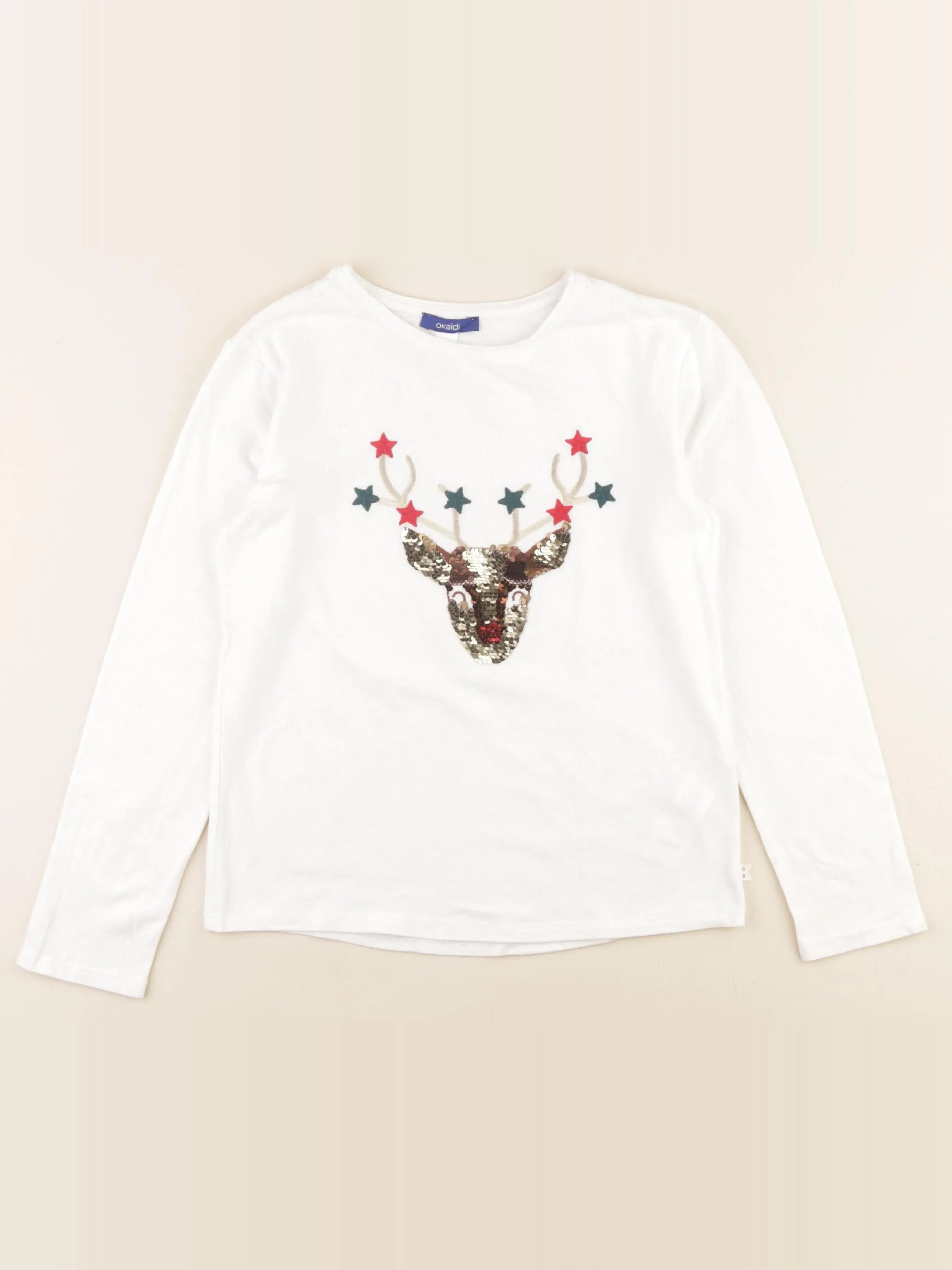 Okaidi - tee-shirt blanc - 10 ans