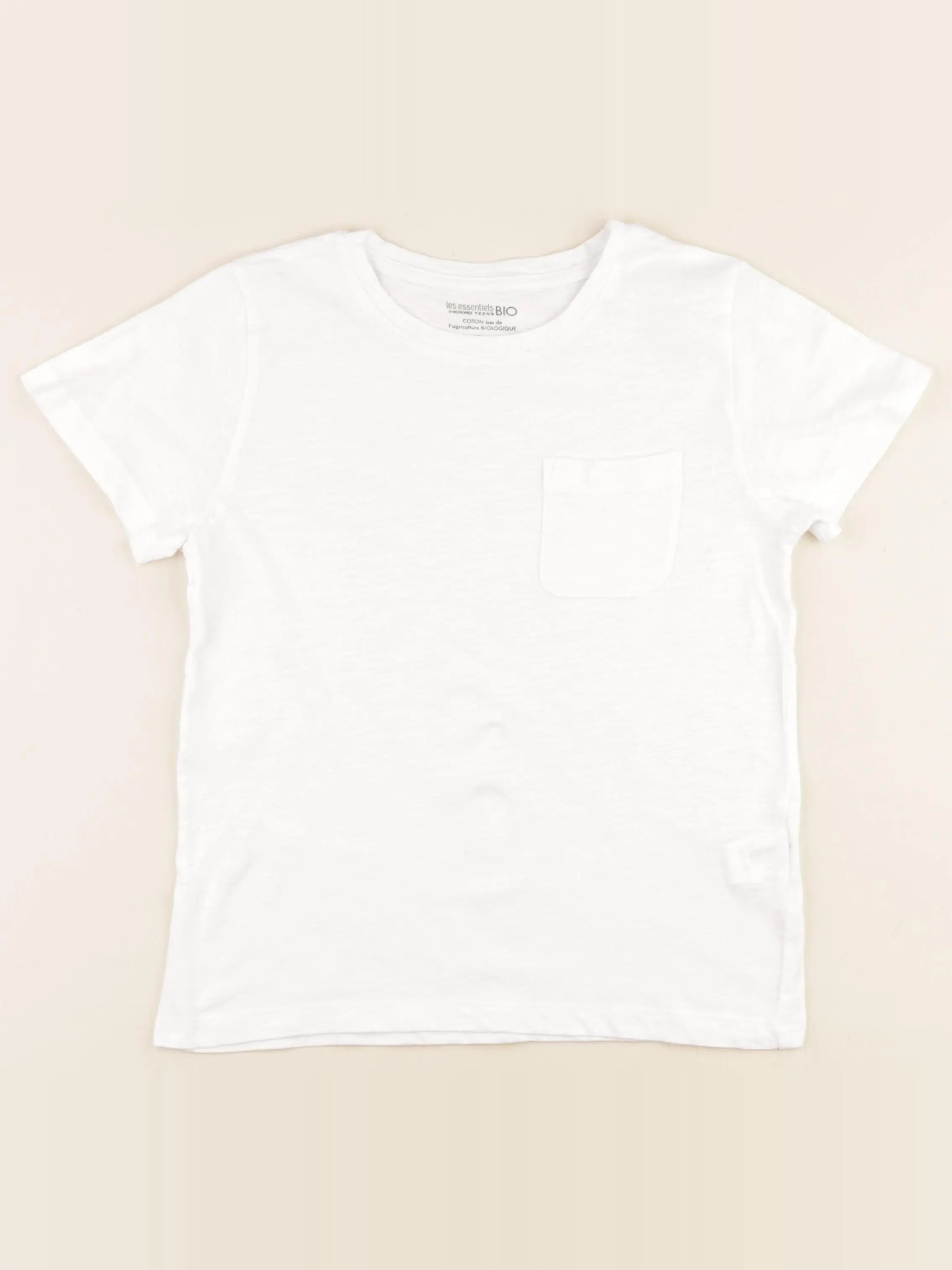 Monoprix - tee-shirt blanc - 10 ans