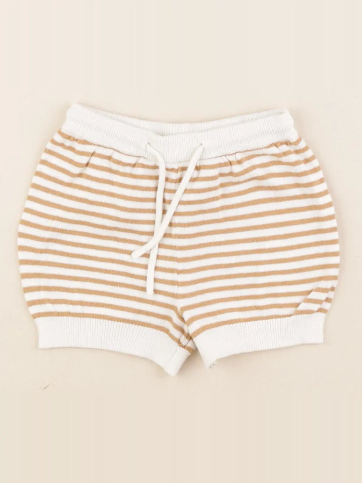 H&M - short beige, blanc - 9/12 mois