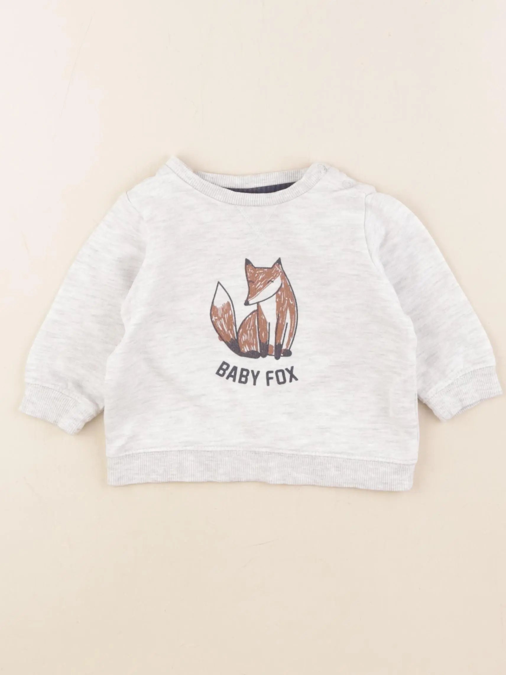 Tape à l'oeil - sweat gris - 6 mois