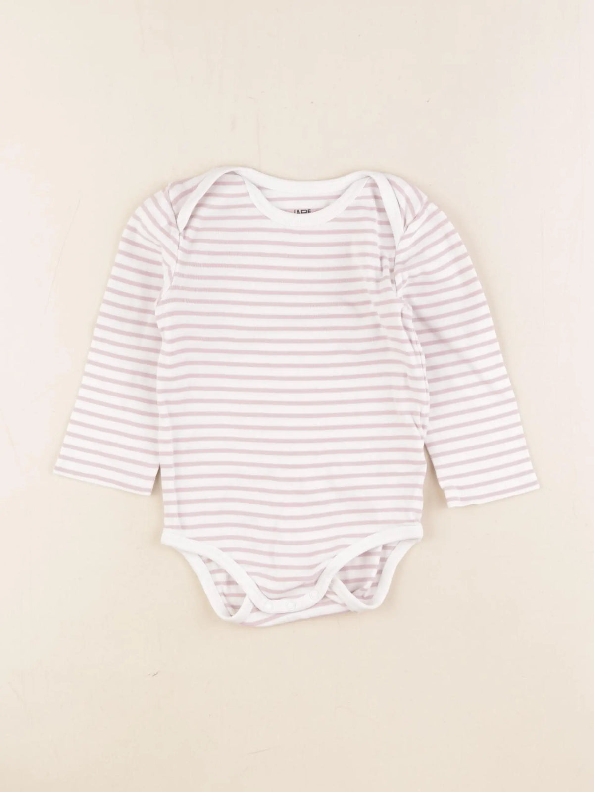 La Redoute - body blanc, violet - 18 mois