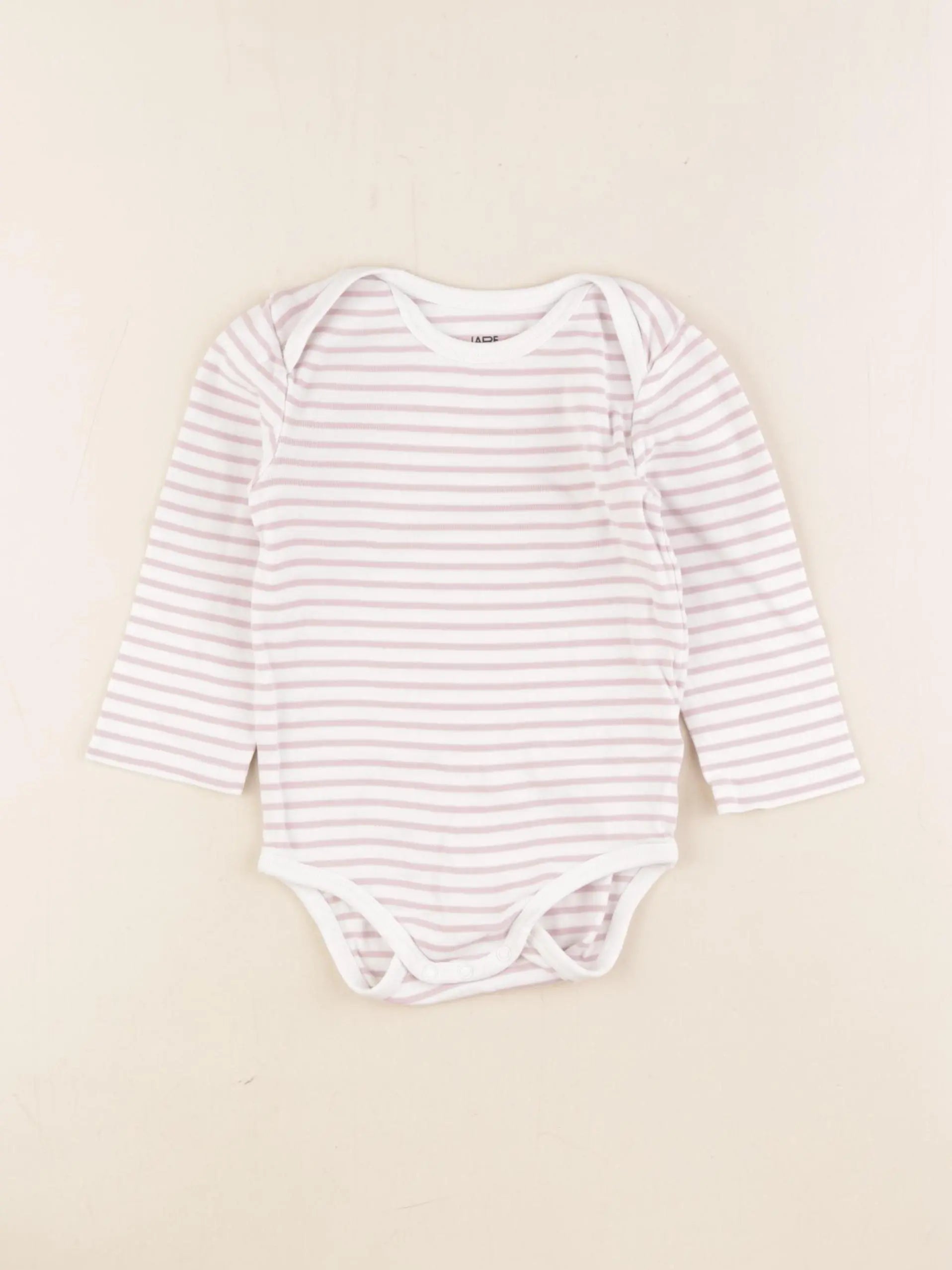 La Redoute - body blanc, violet - 18 mois