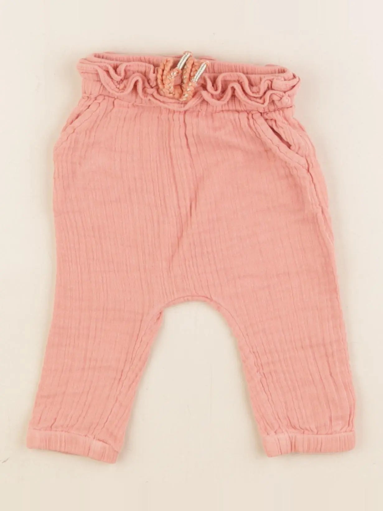 Vertbaudet - pantalon rose - 6 mois