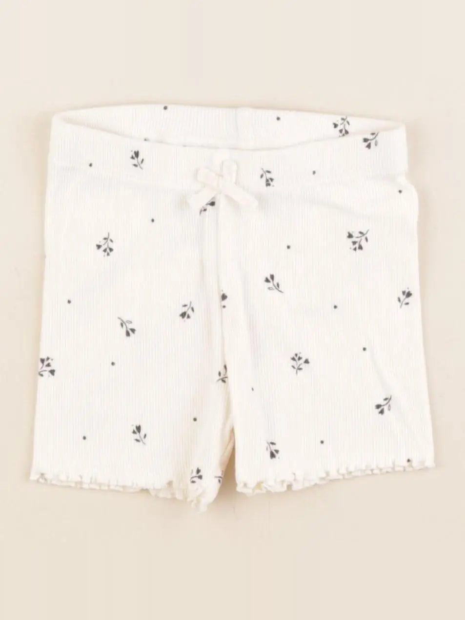 H&M - short blanc - 6/9 mois