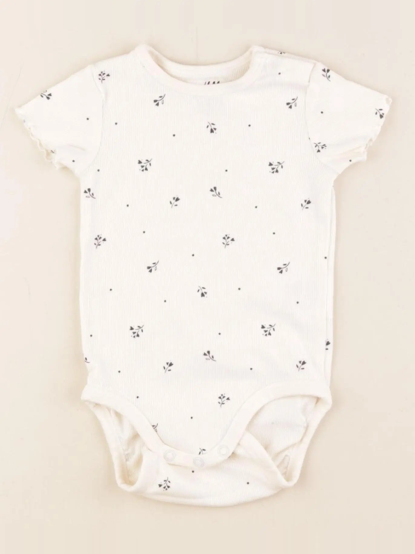 H&M - body blanc - 6/9 mois