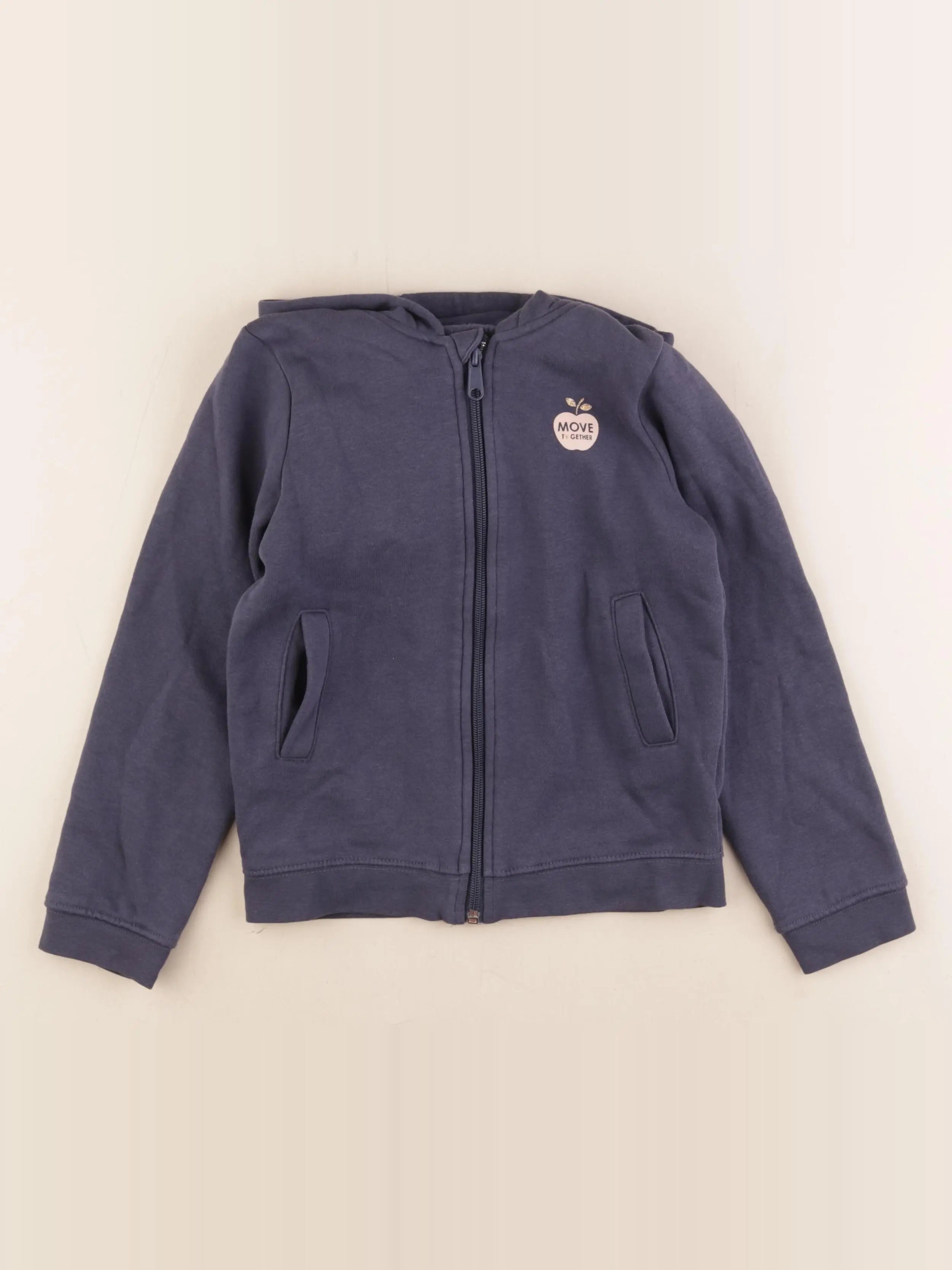 Vertbaudet - sweat bleu - 8 ans