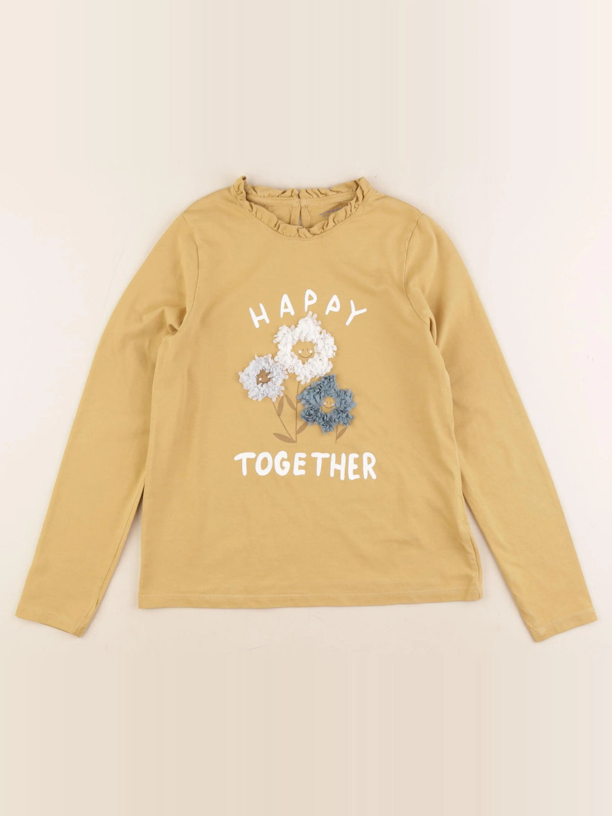 Vertbaudet - tee-shirt jaune - 10 ans