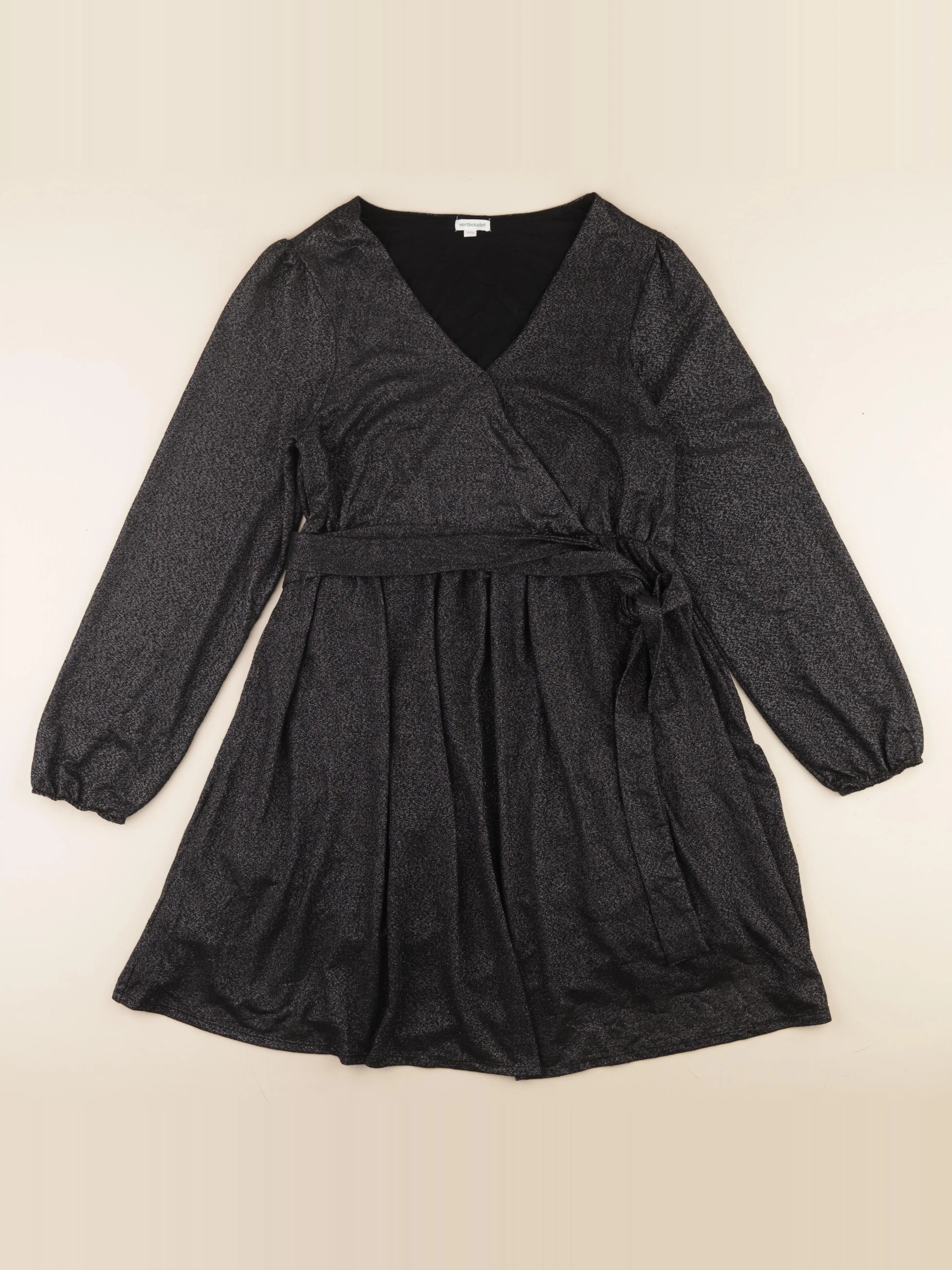 Vertbaudet - robe allaitement, grossesse noir, argent - 42 à 44