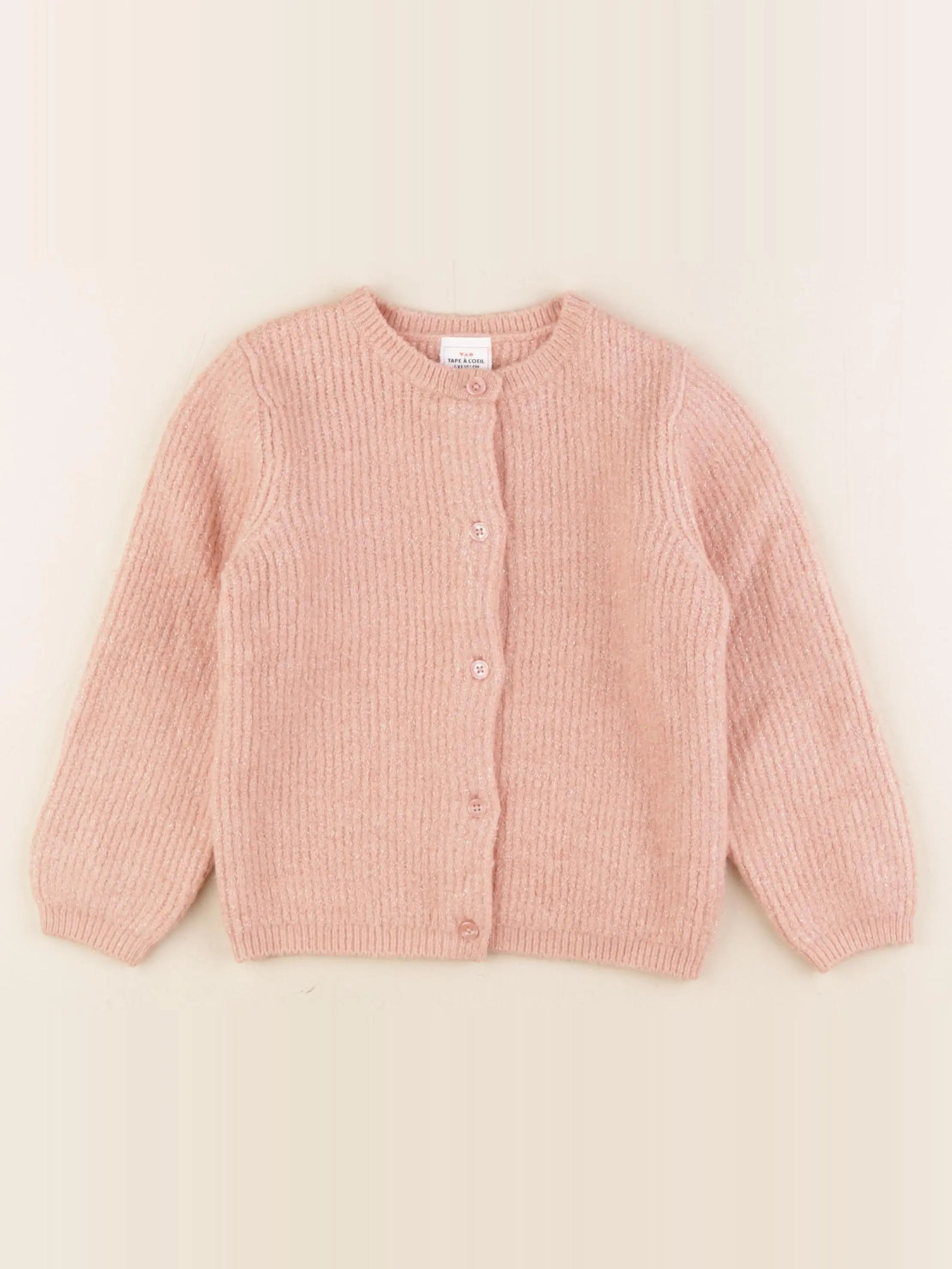 Tape à l'oeil - gilet rose - 4 ans