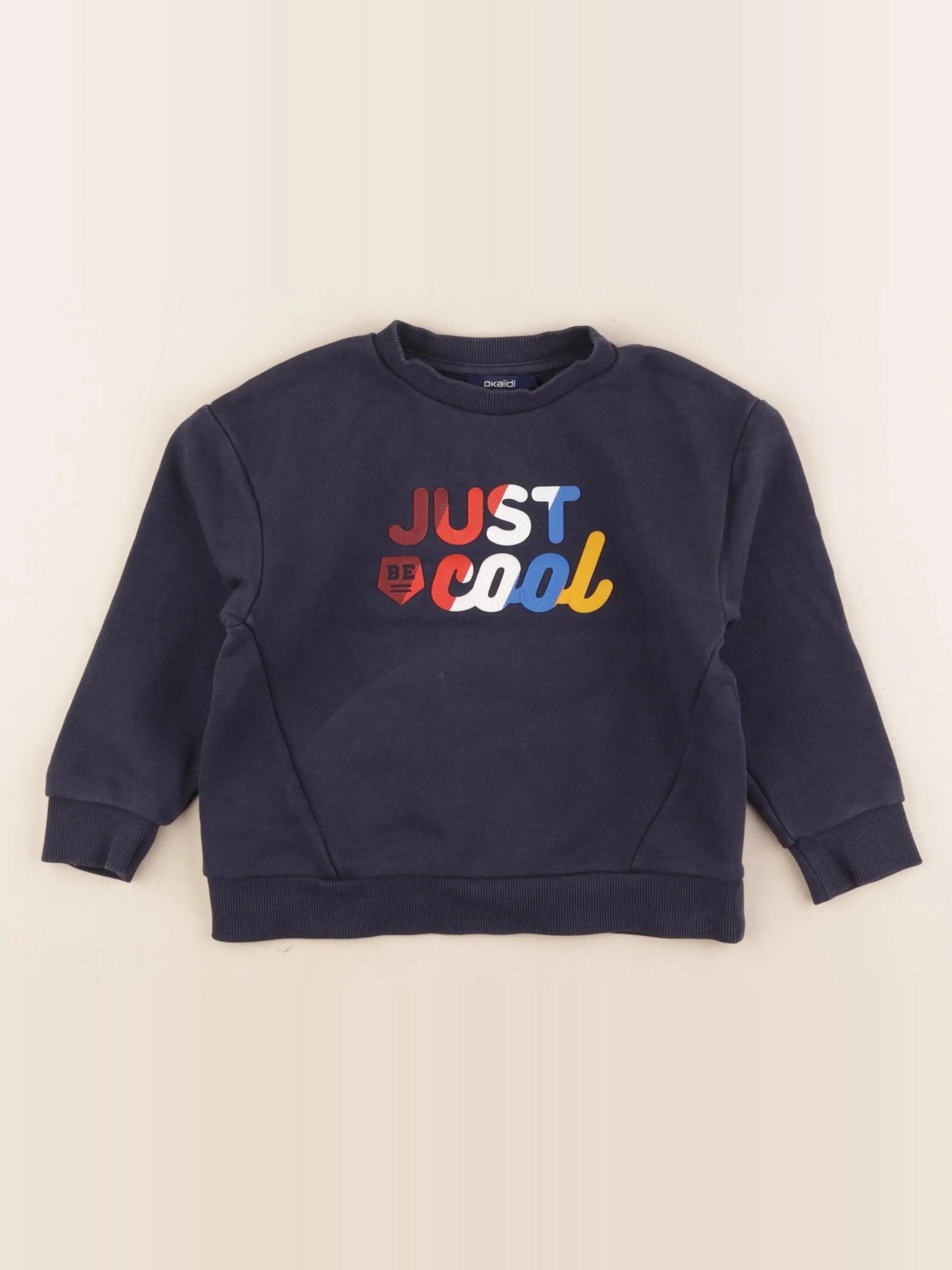 Okaidi - sweat bleu - 3 ans