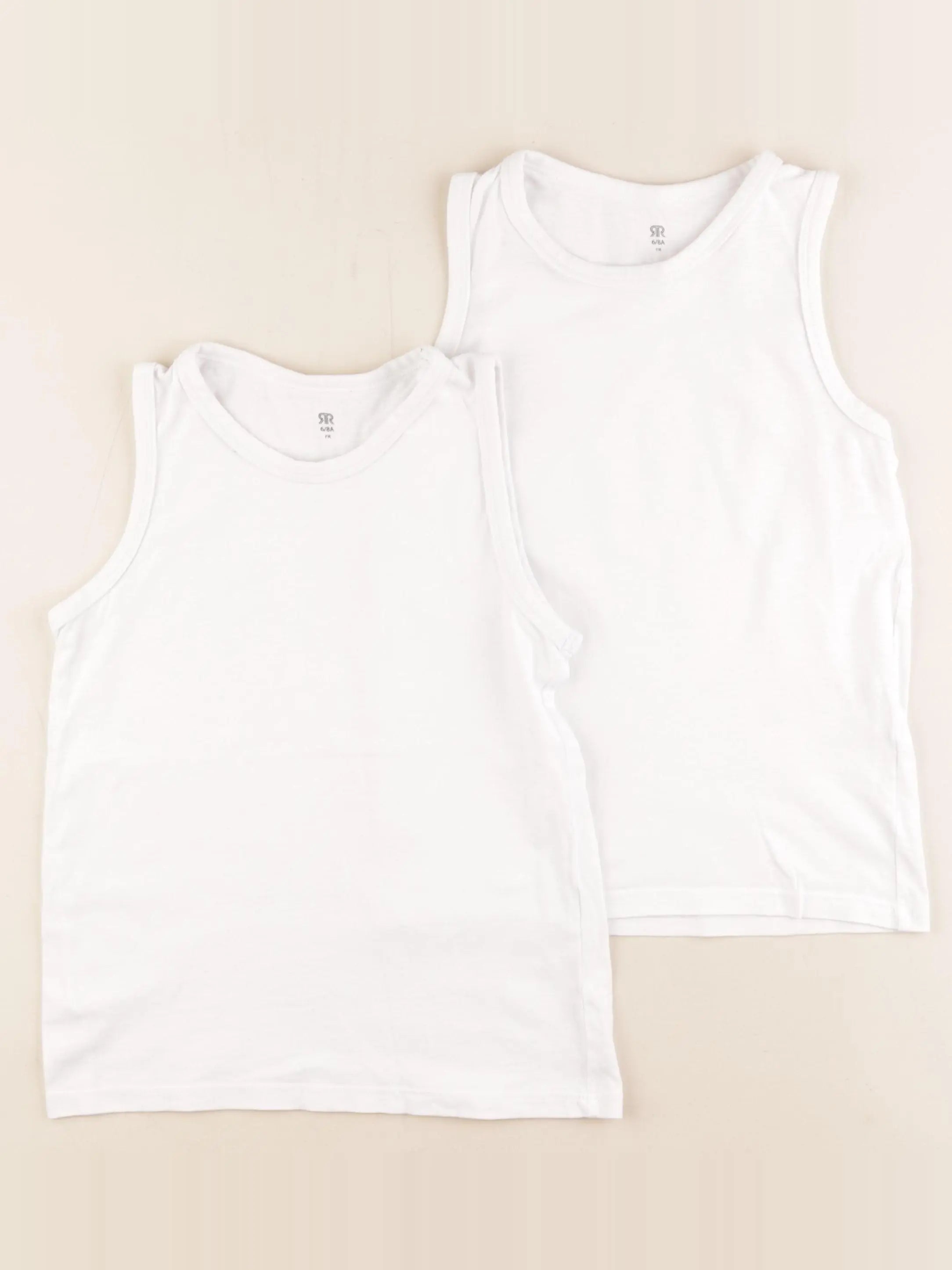 La Redoute - maillot de corps blanc - 6/8 ans