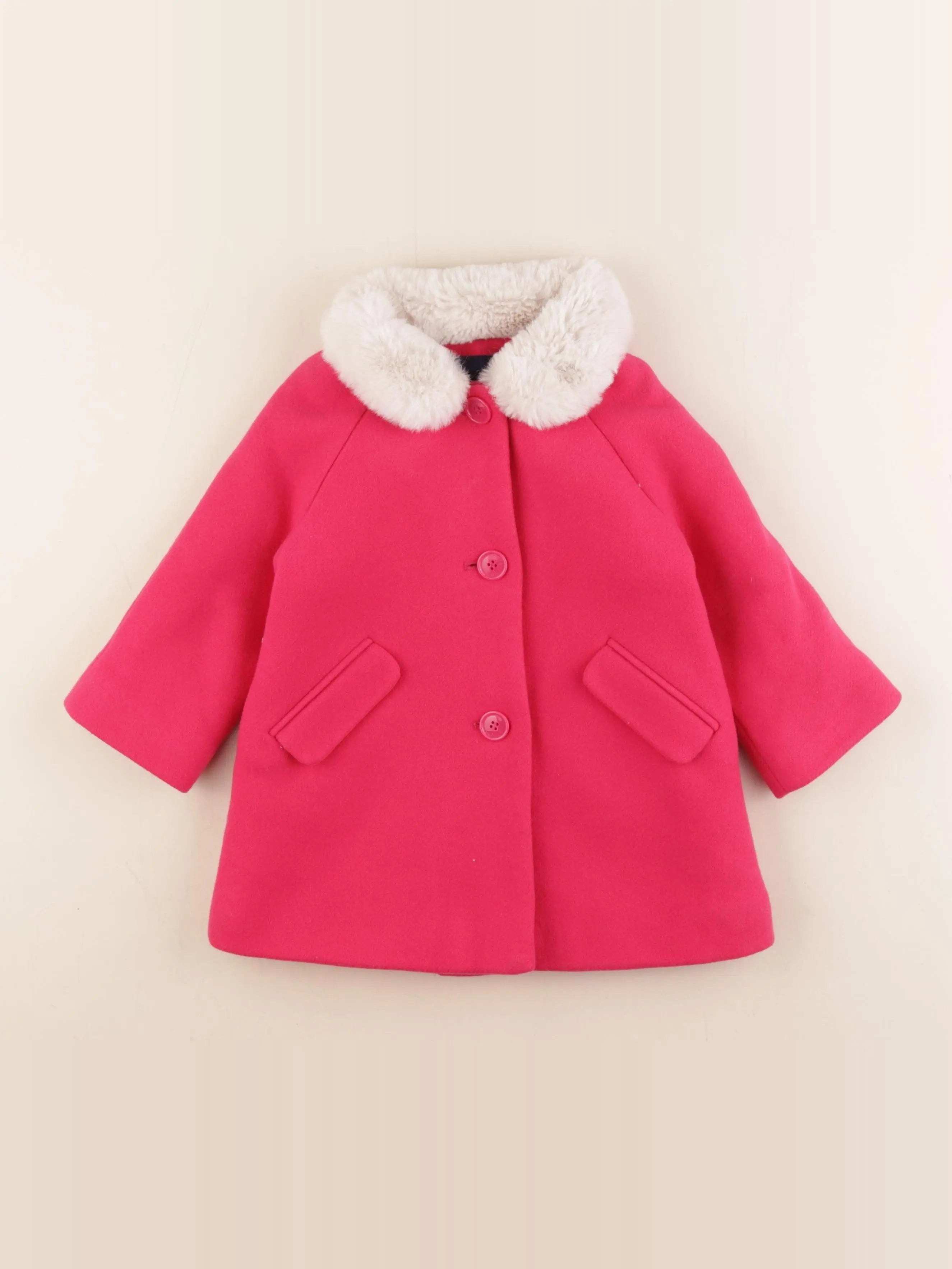 Jacadi - manteau rose - 24 mois
