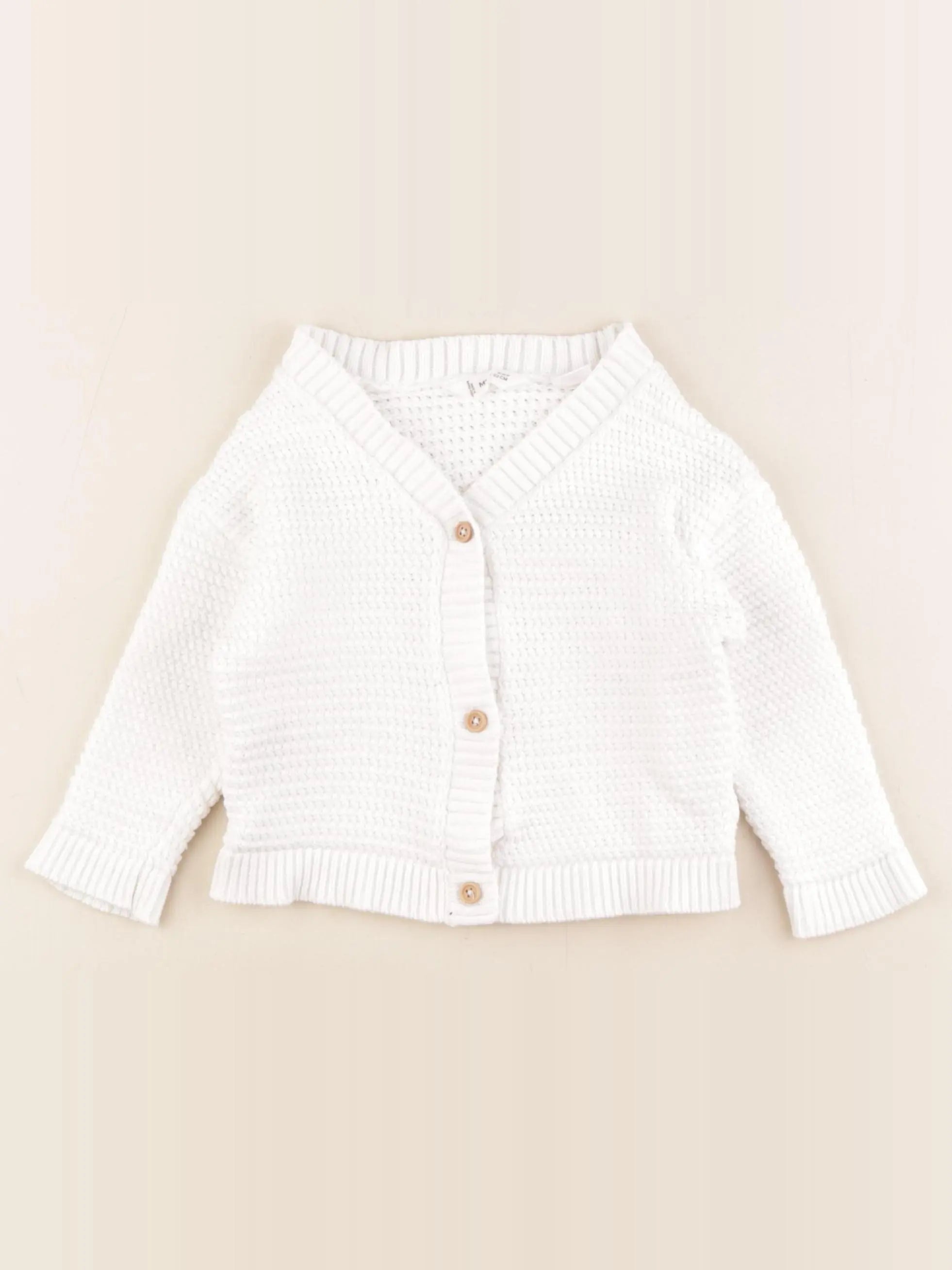 Mango - gilet blanc - 18/24 mois