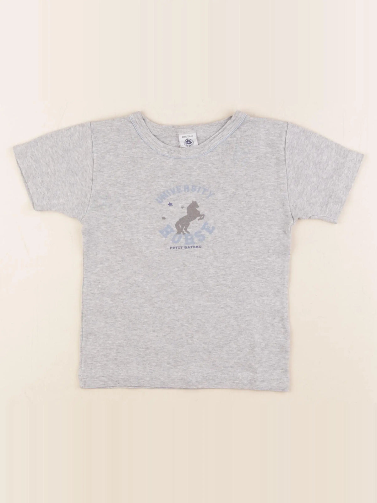 Petit Bateau - maillot de corps gris - 6 ans