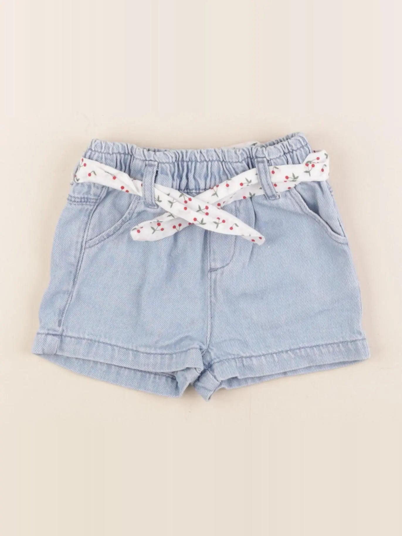 Vertbaudet - short bleu - 12 mois