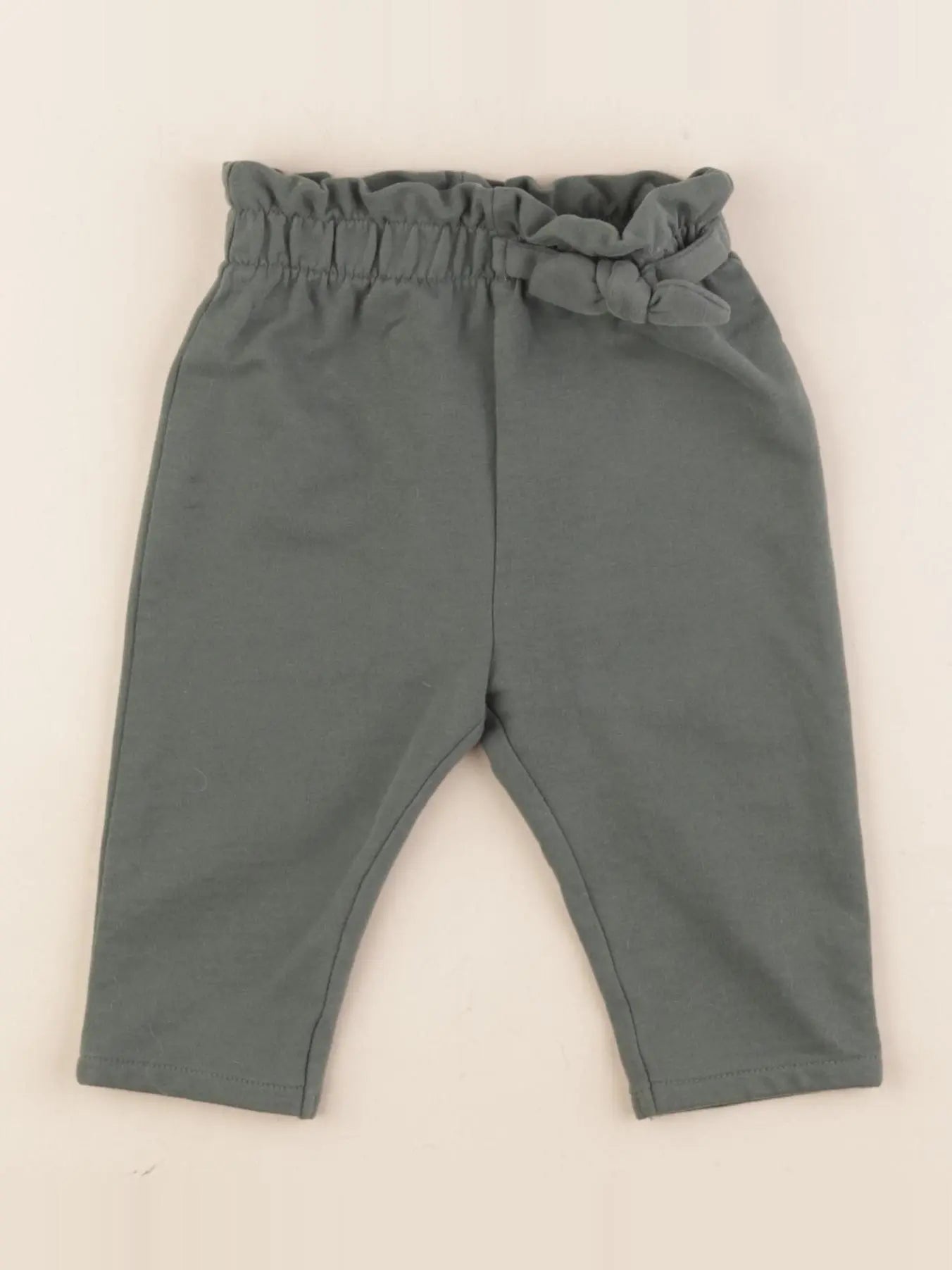Vertbaudet - pantalon vert - 6 mois