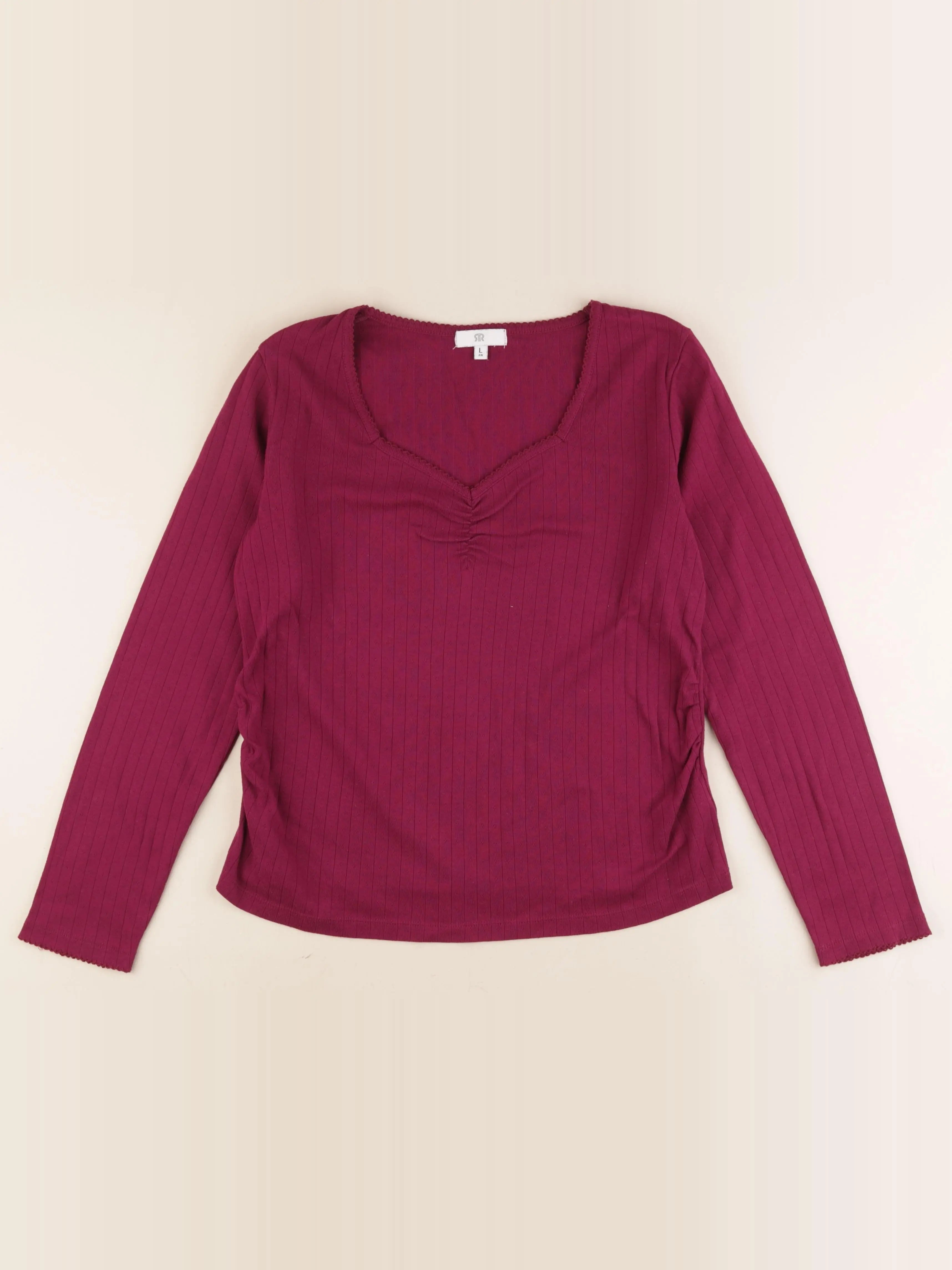 La redoute - tee-shirt grossesse violet - l