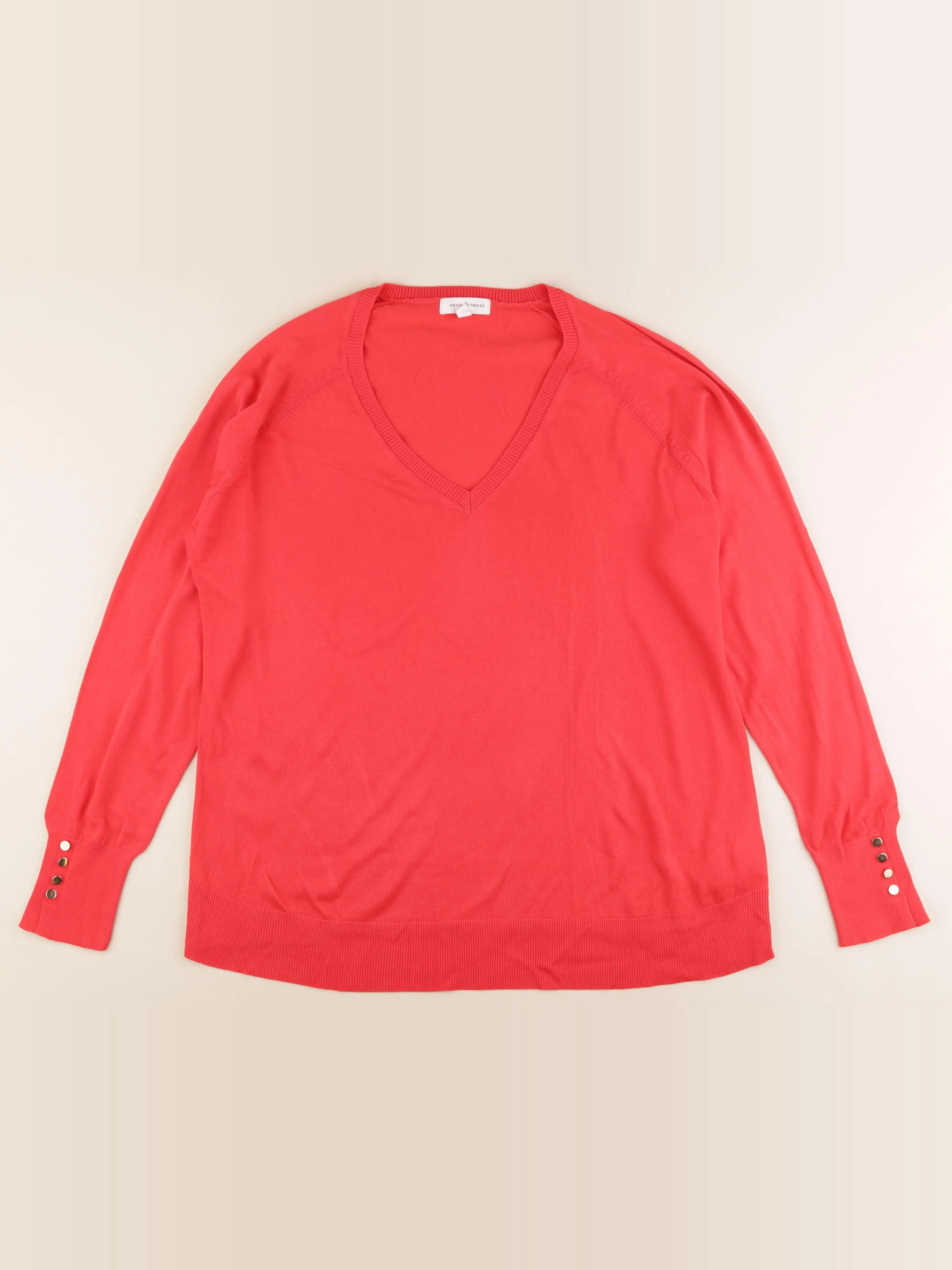 Envie de fraise - pull grossesse rouge - 42 à 44