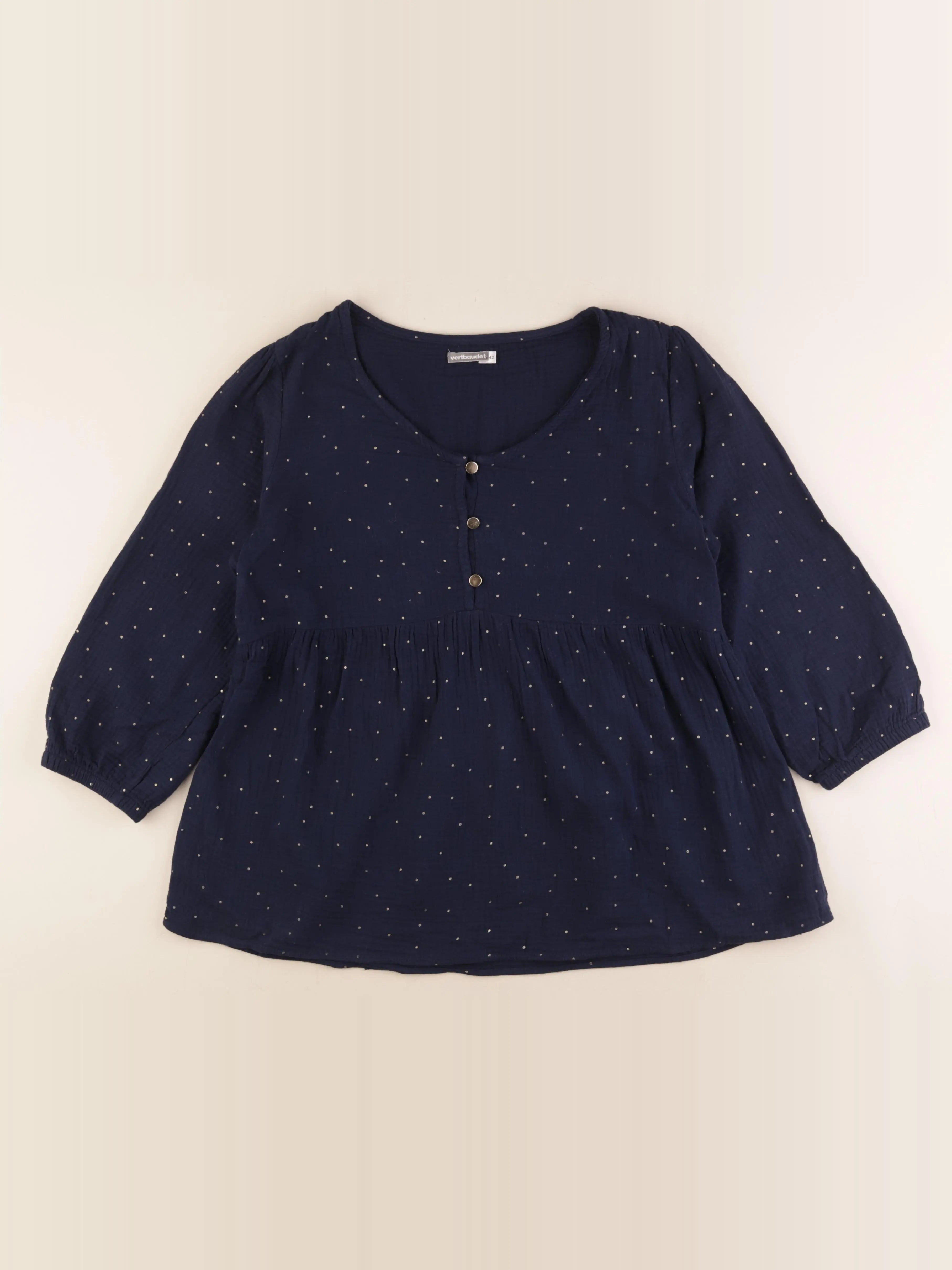 Vertbaudet - blouse grossesse bleu - 42