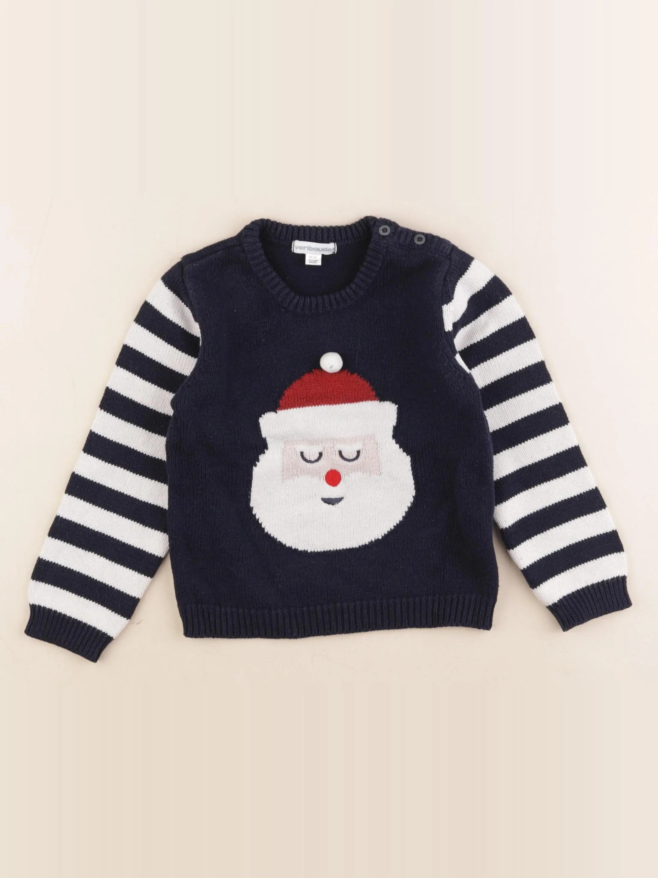 Vertbaudet - pull bleu - 3 ans