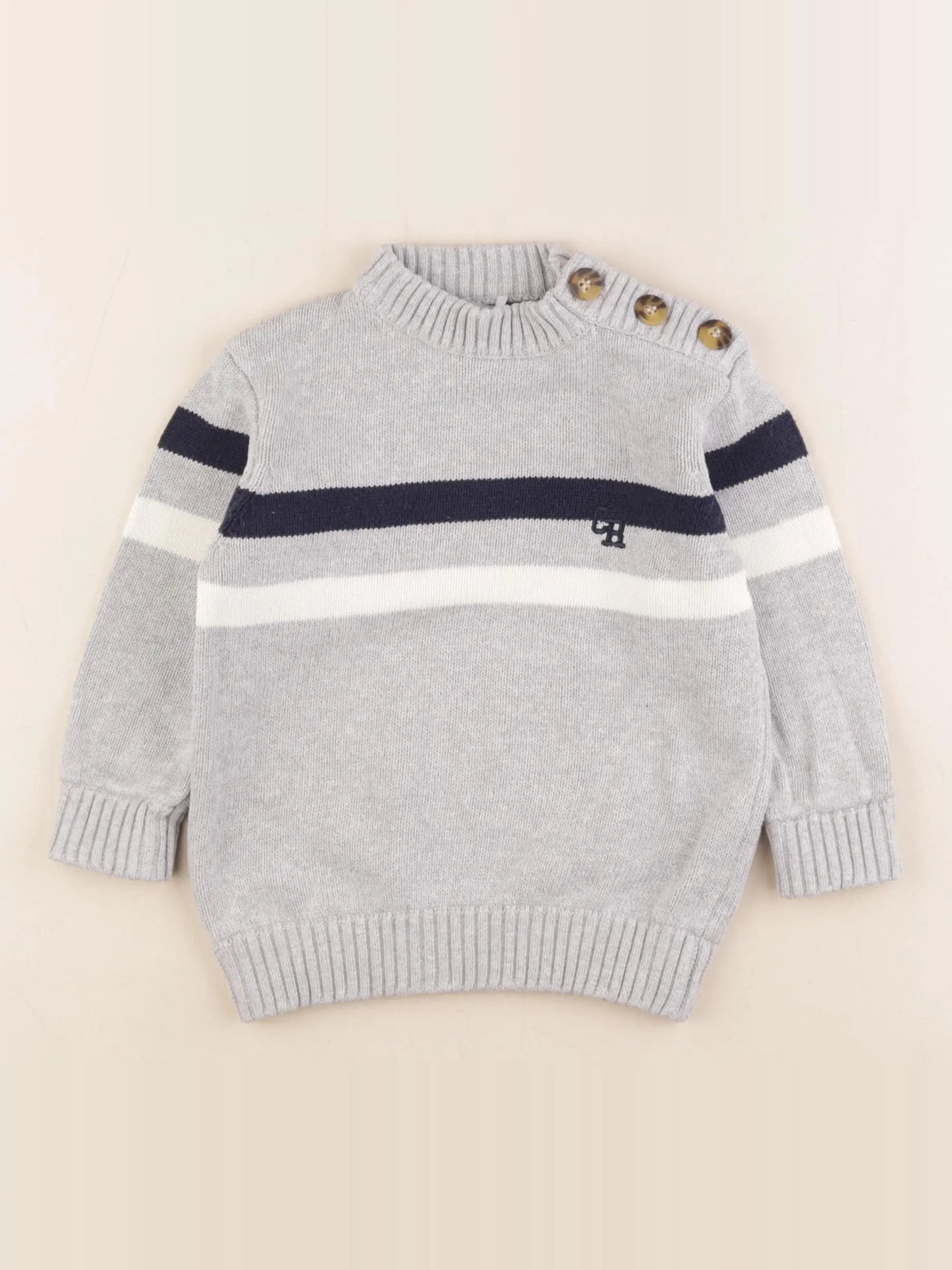 Cadet Rousselle - pull gris - 3 ans