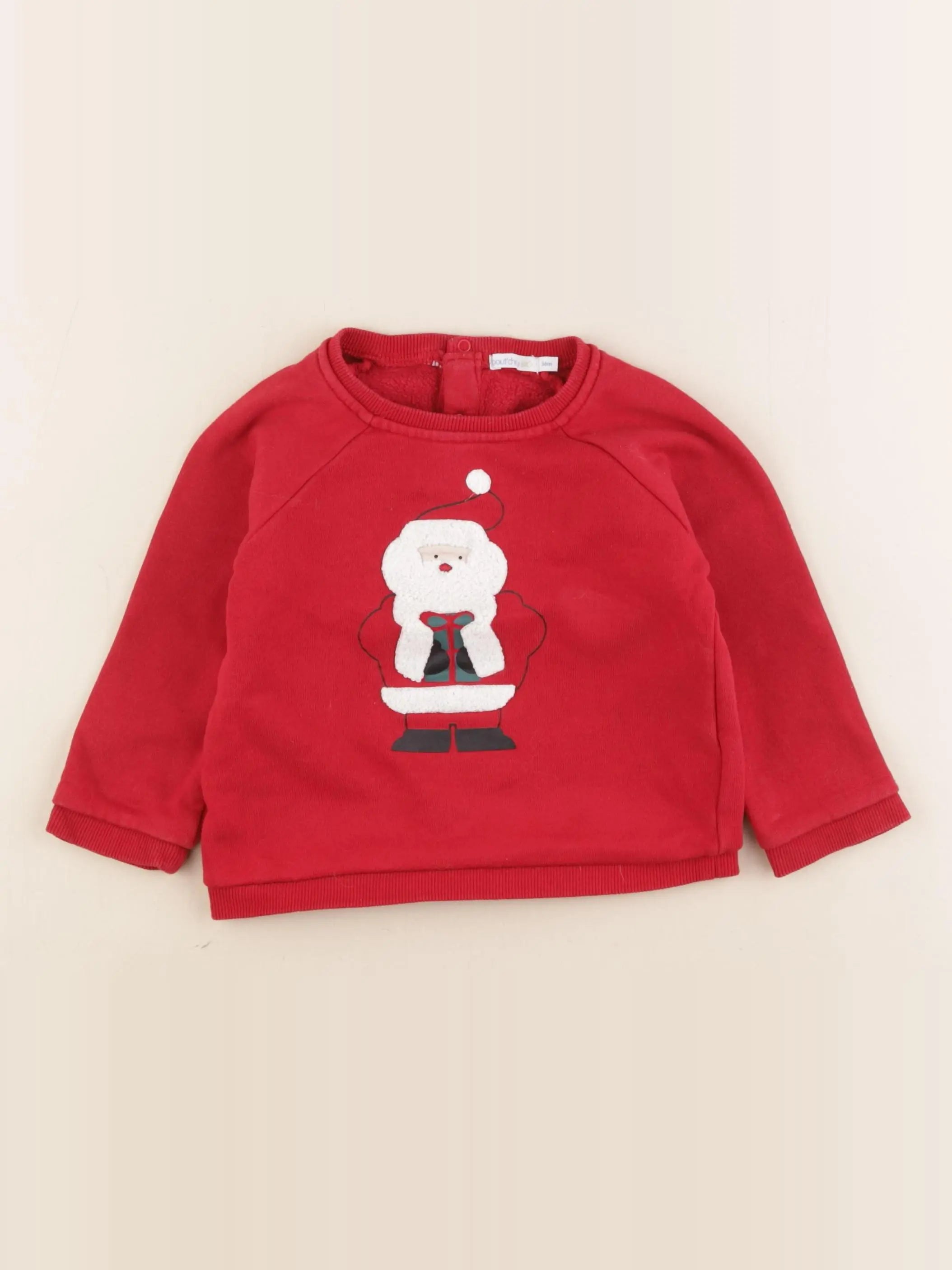 Boutchou - sweat rouge - 36 mois