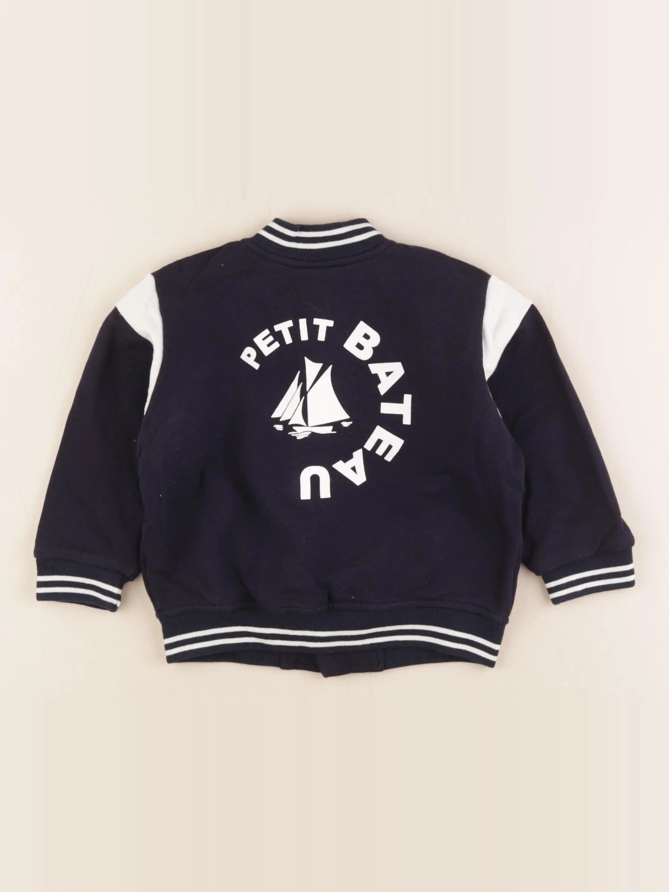 Petit Bateau - veste doublé bleu - 3 ans