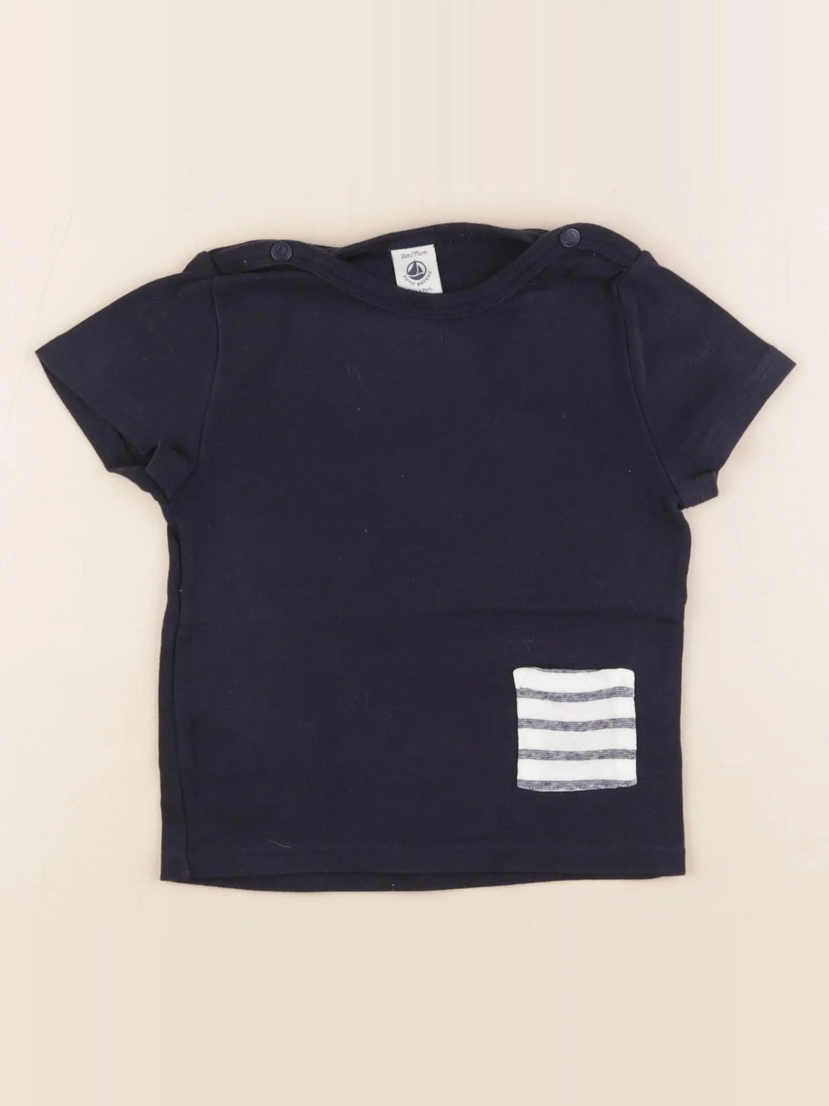 Petit Bateau - tee-shirt bleu - 36 mois