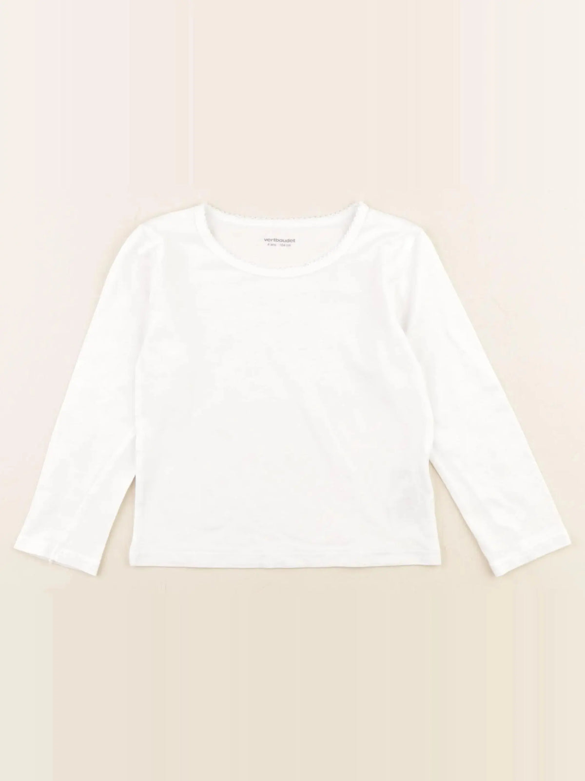 Vertbaudet - maillot de corps blanc - 4 ans
