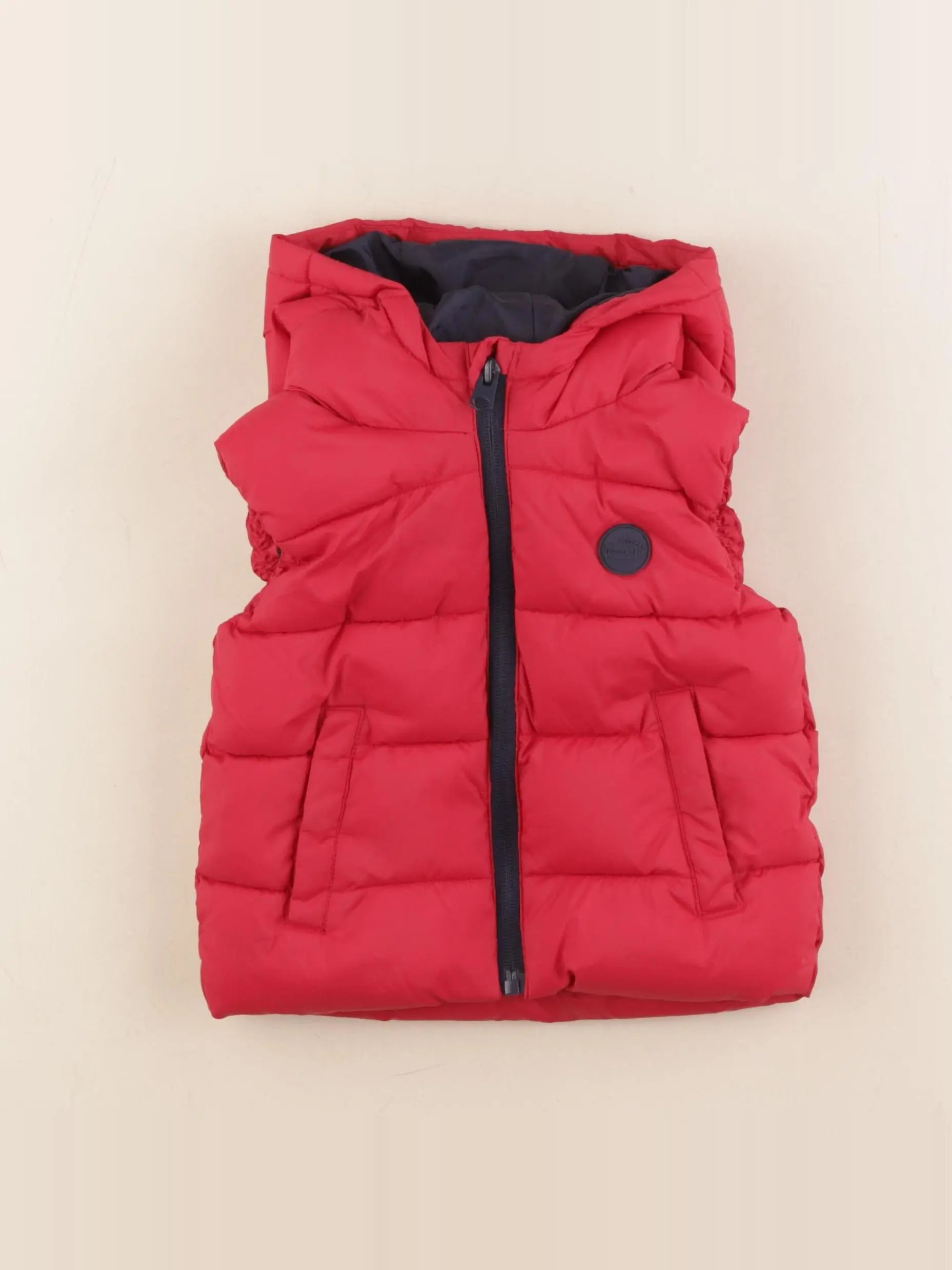 Mango - doudoune rouge - 9/18 mois